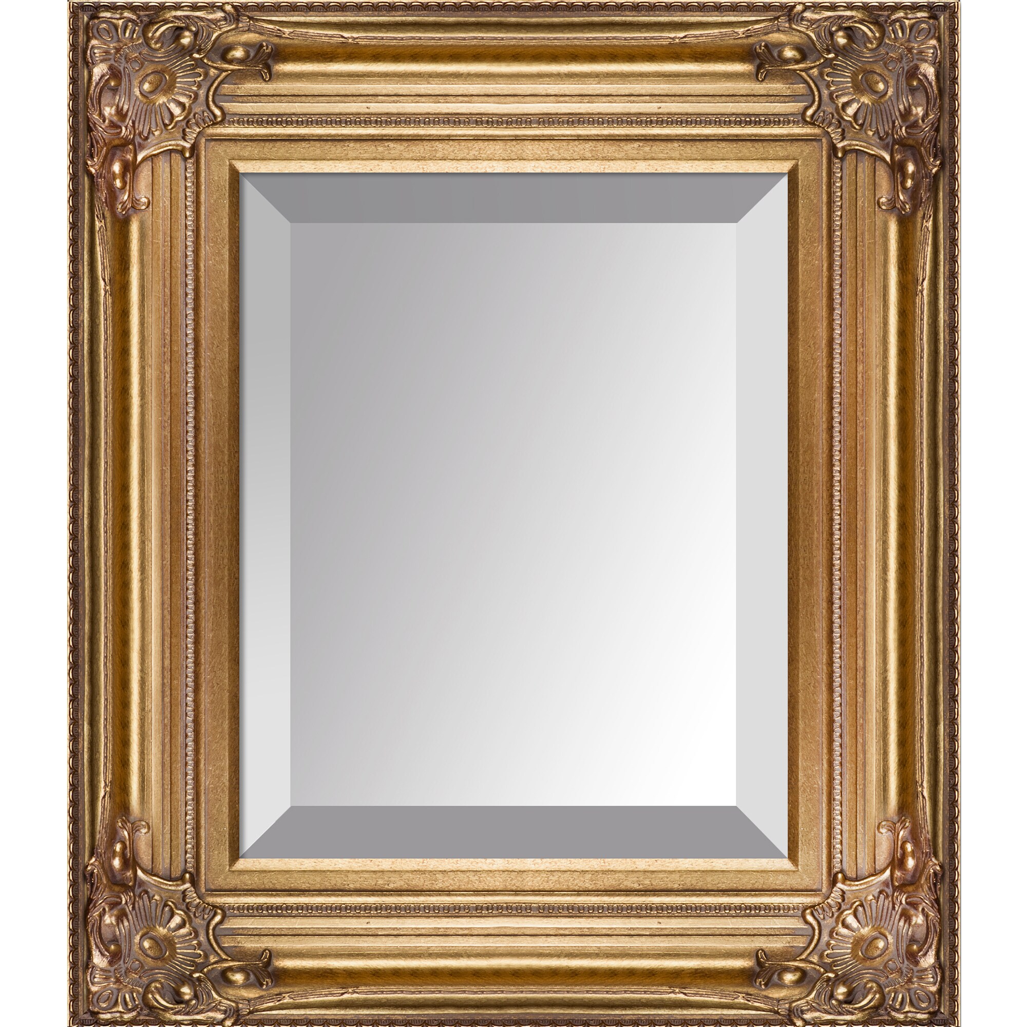 La Pastiche 688576882512 Renaissance 20-in W x 18-in H Black and Champagne Framed Wall Mirror