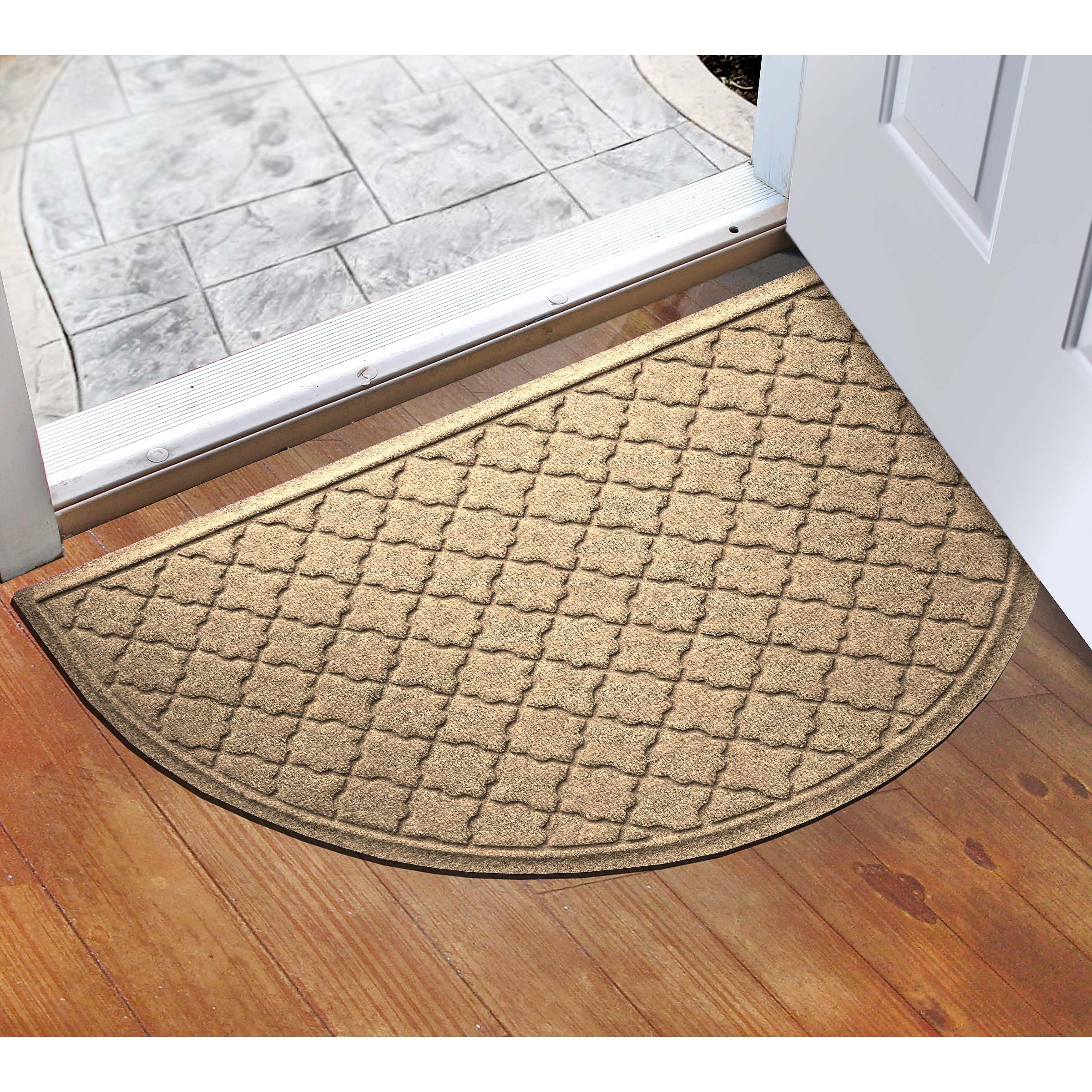 Camel Half Round Indoor Outdoor Doormat 24" x 39"
