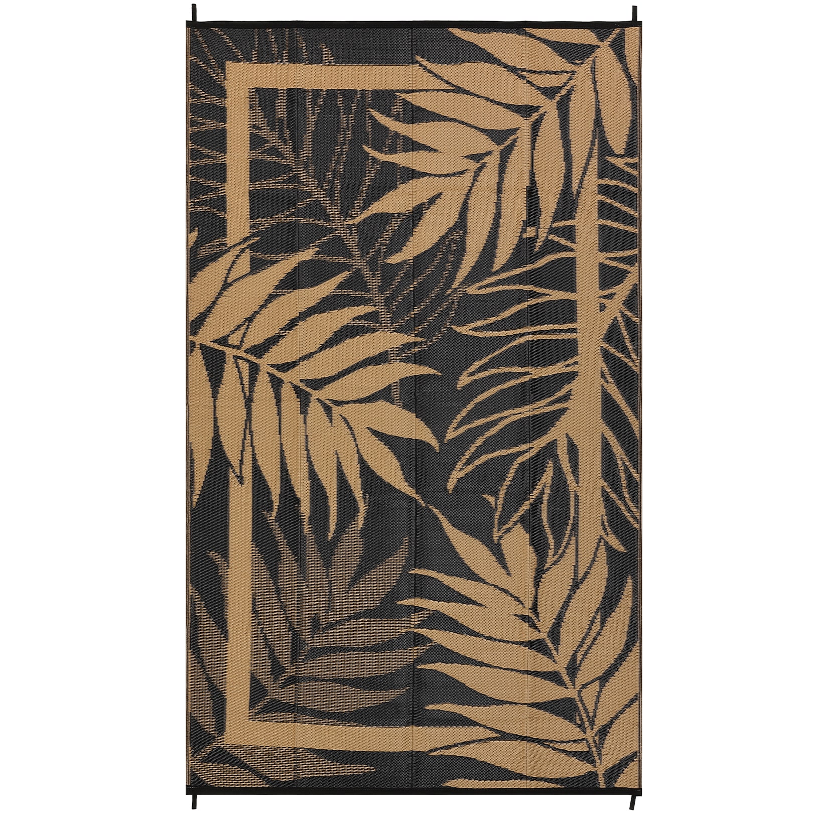 IdealHouse - 9x18ft Waterproof Reversible Outdoor Rug - Modern Plastic Straw Patio Carpet - UV Re...