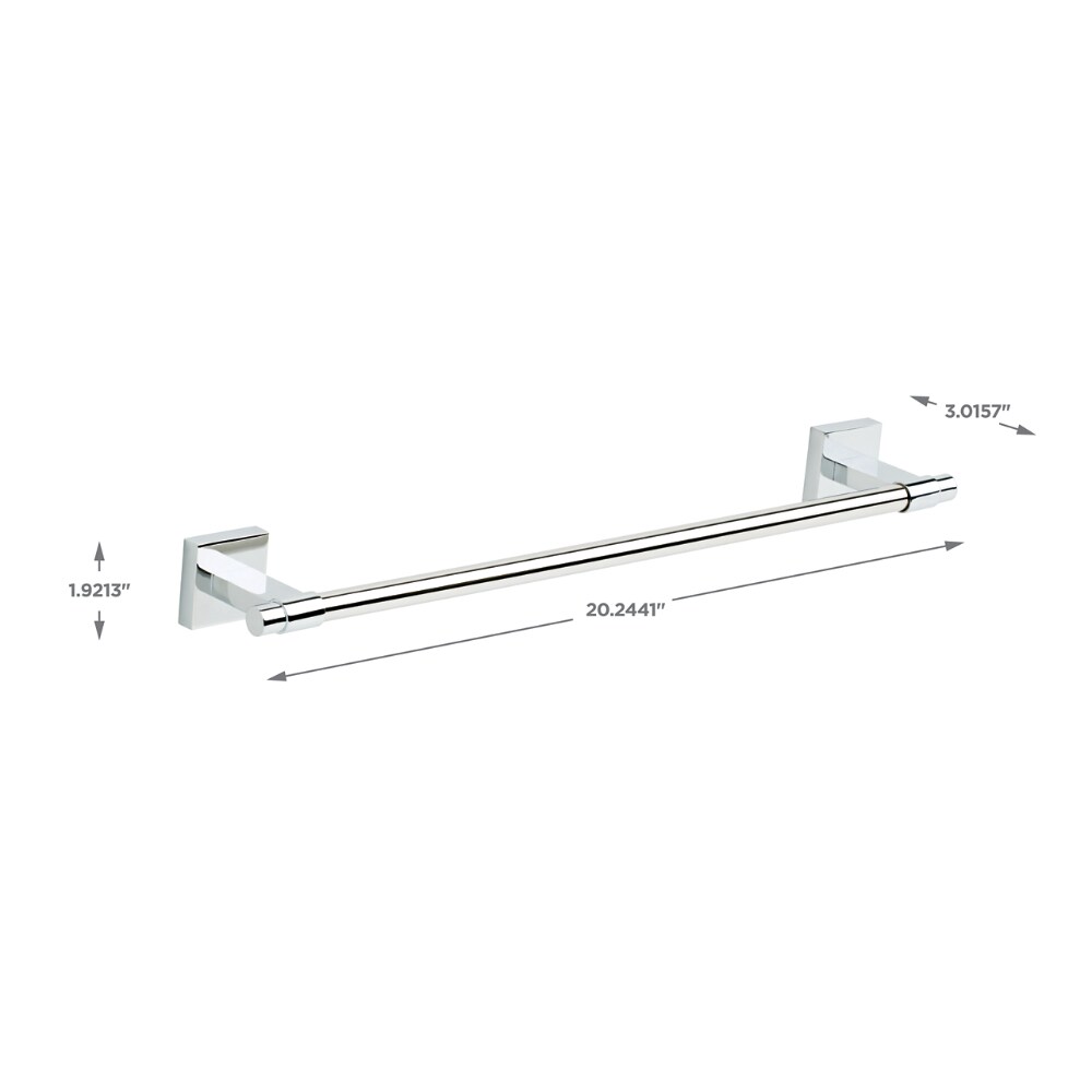 Maxted 18" Polished Chrome Wall Mounted Towel Bar