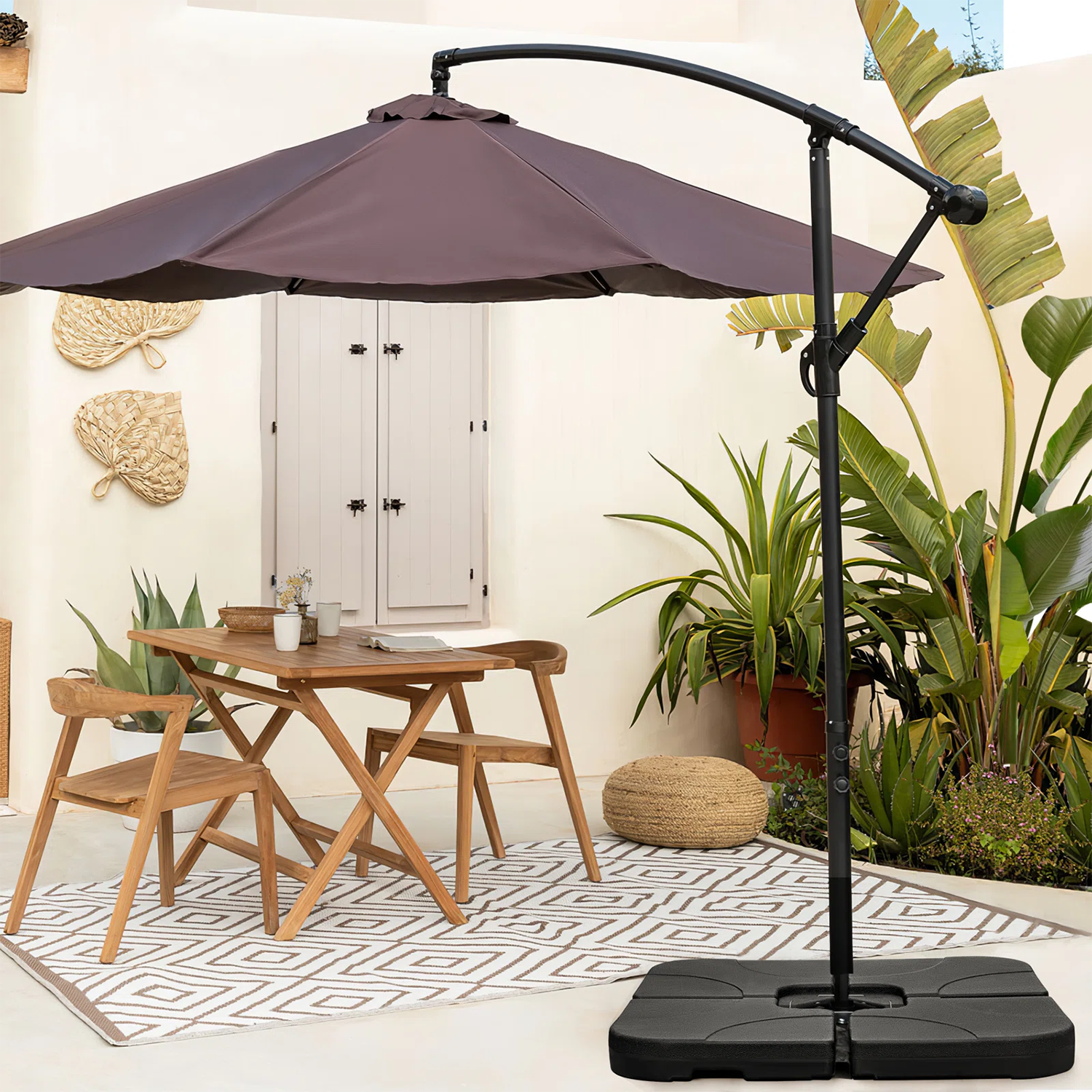 Vineego LS-UBB22-0152-BK UBB22 Black Patio Umbrella Base