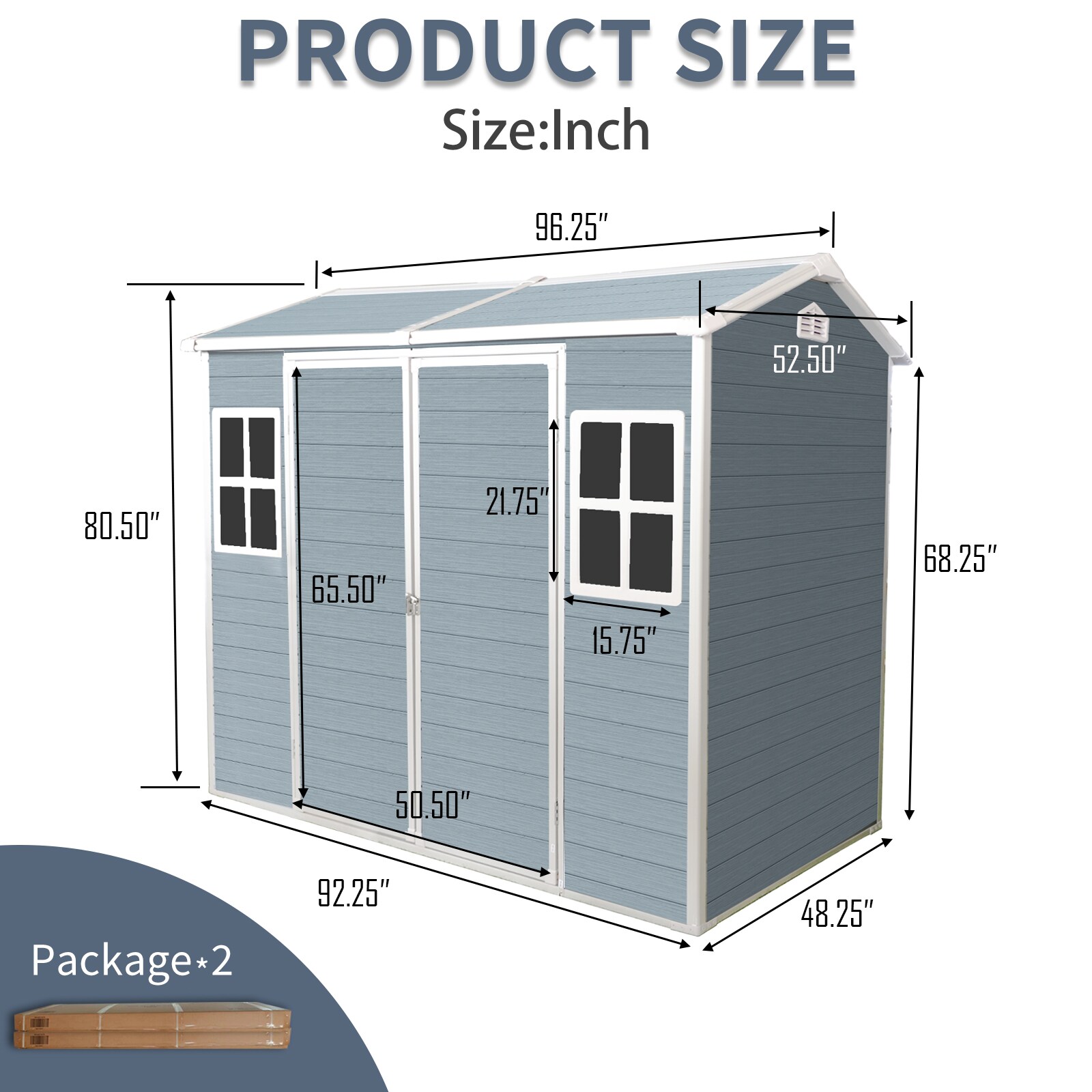 Mondawe MD-TP16AAE Vinyl-Resin-Storage-Buildings - View #8