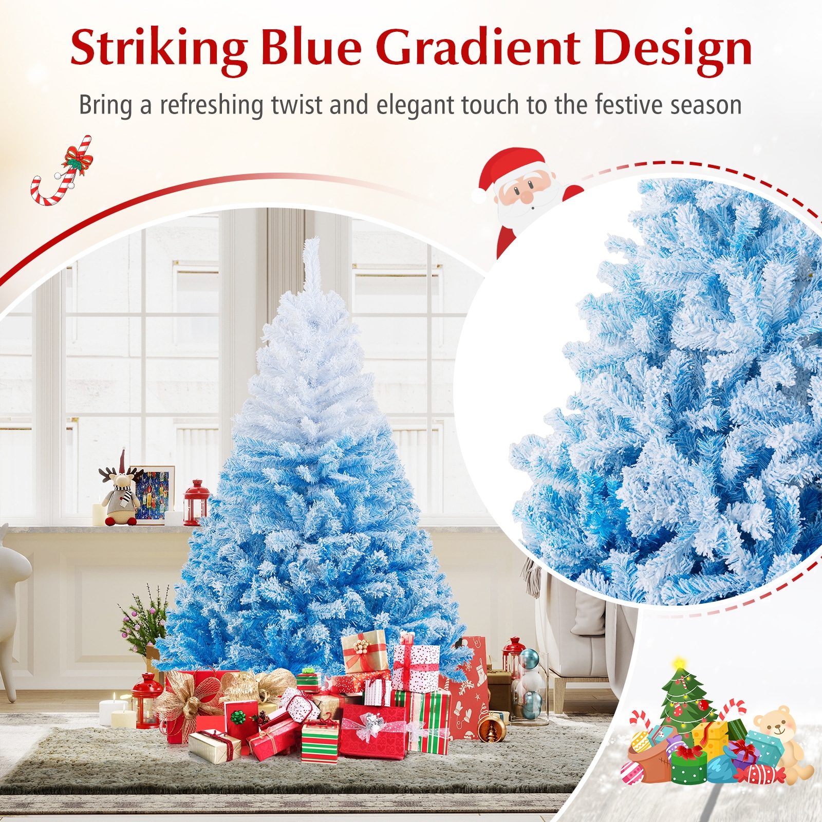 LIVIZA HYG25171BL-6 Artificial-Christmas-Trees - View #3