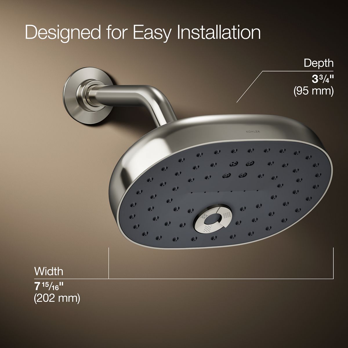 KOHLER 26290-G-SN Fixed-Showerhead - View #3