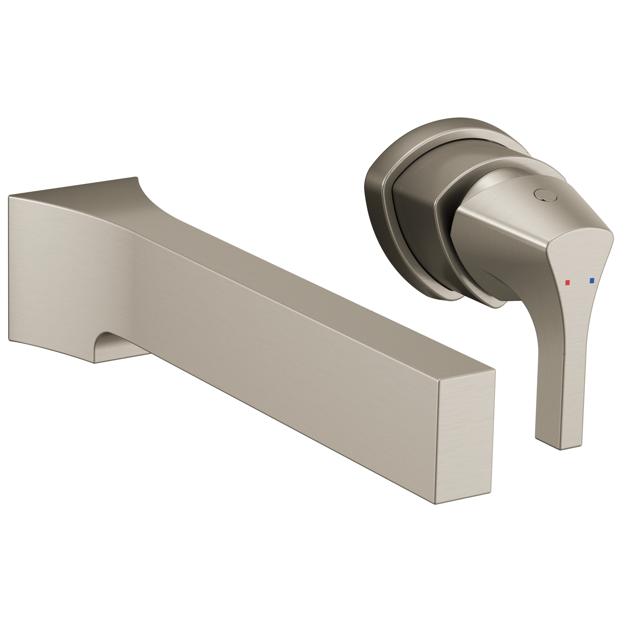 Sleek Modern Wall-Mounted Stainless Steel Bathroom Faucet