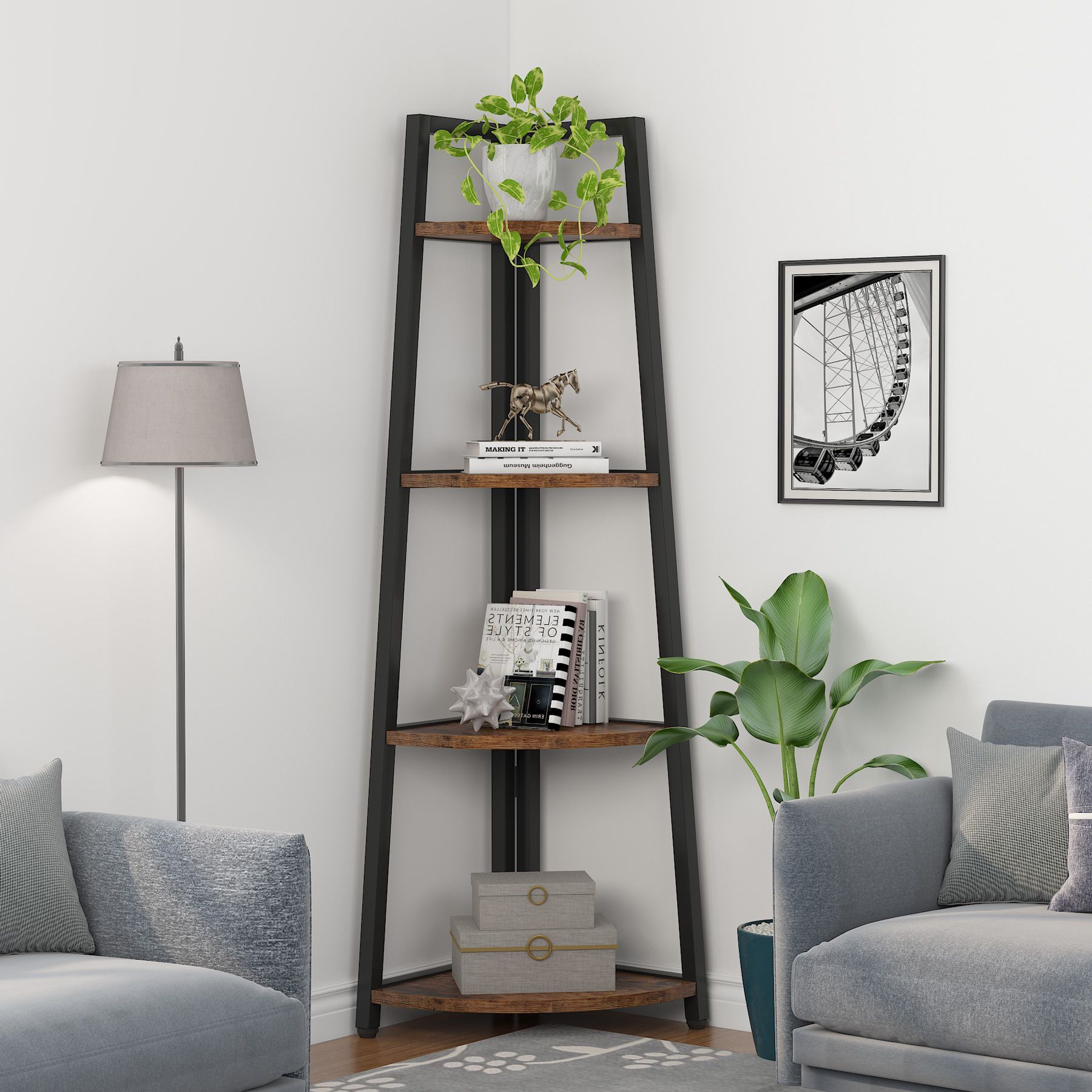 Tribesigns HOGA-C0508 bookcases - View #11