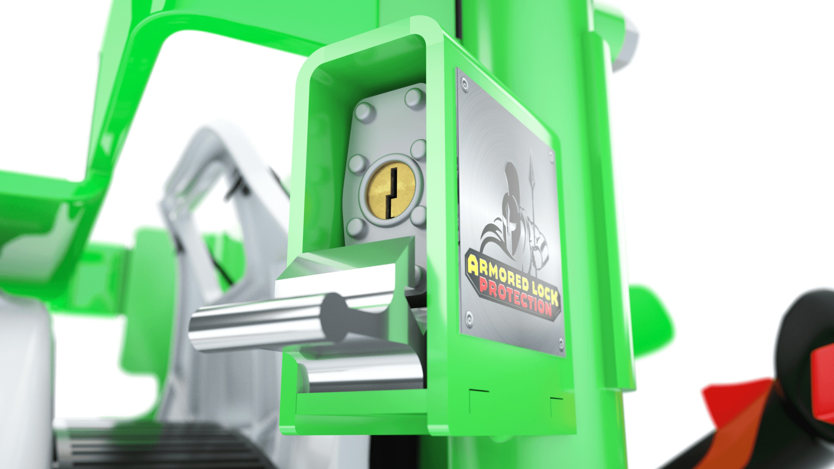 TrailerRacks Green Touch Industries 2 Position Trimmer Rack & Strom Backpack Sprayer