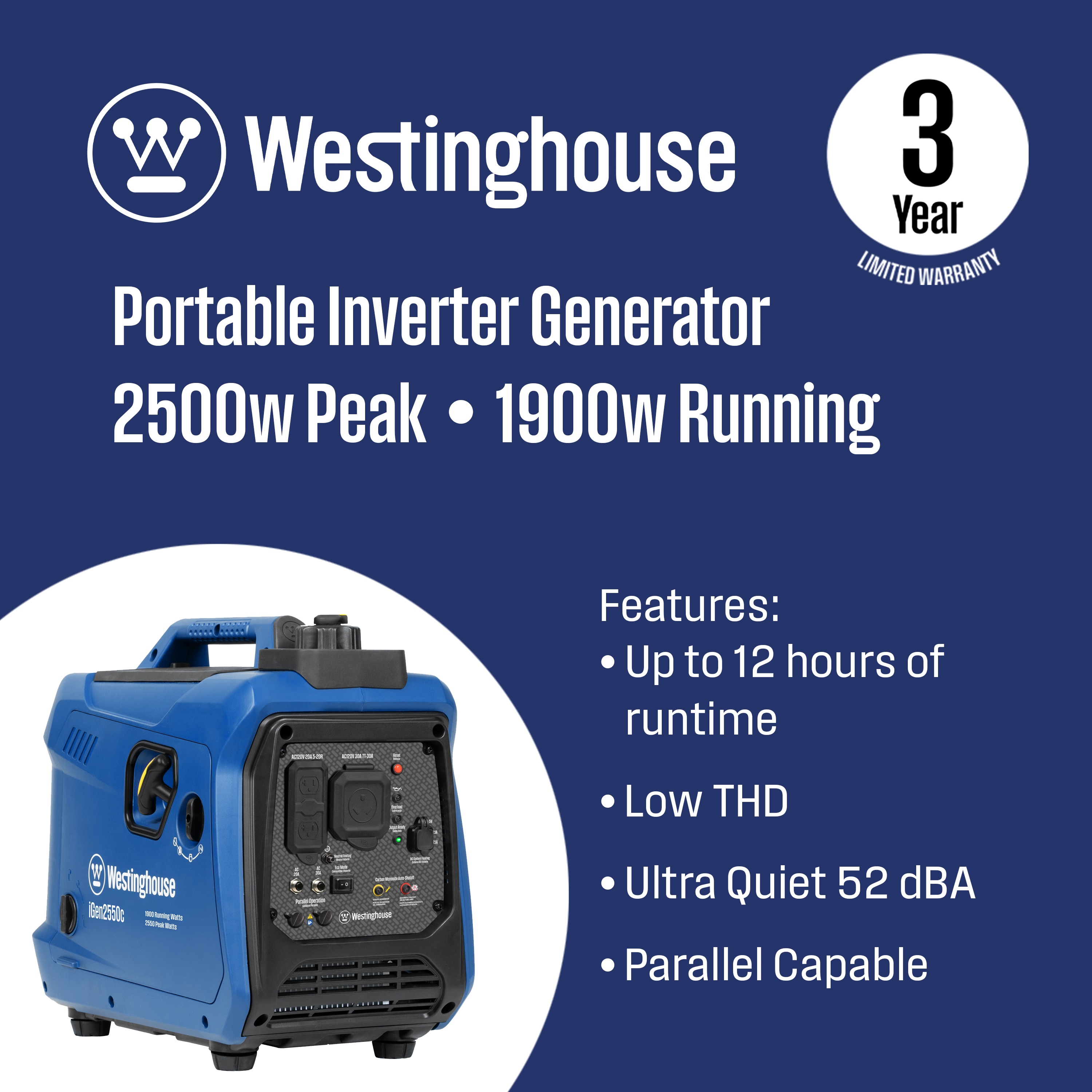 Westinghouse IGEN2550C Inverter-Generators - View #2