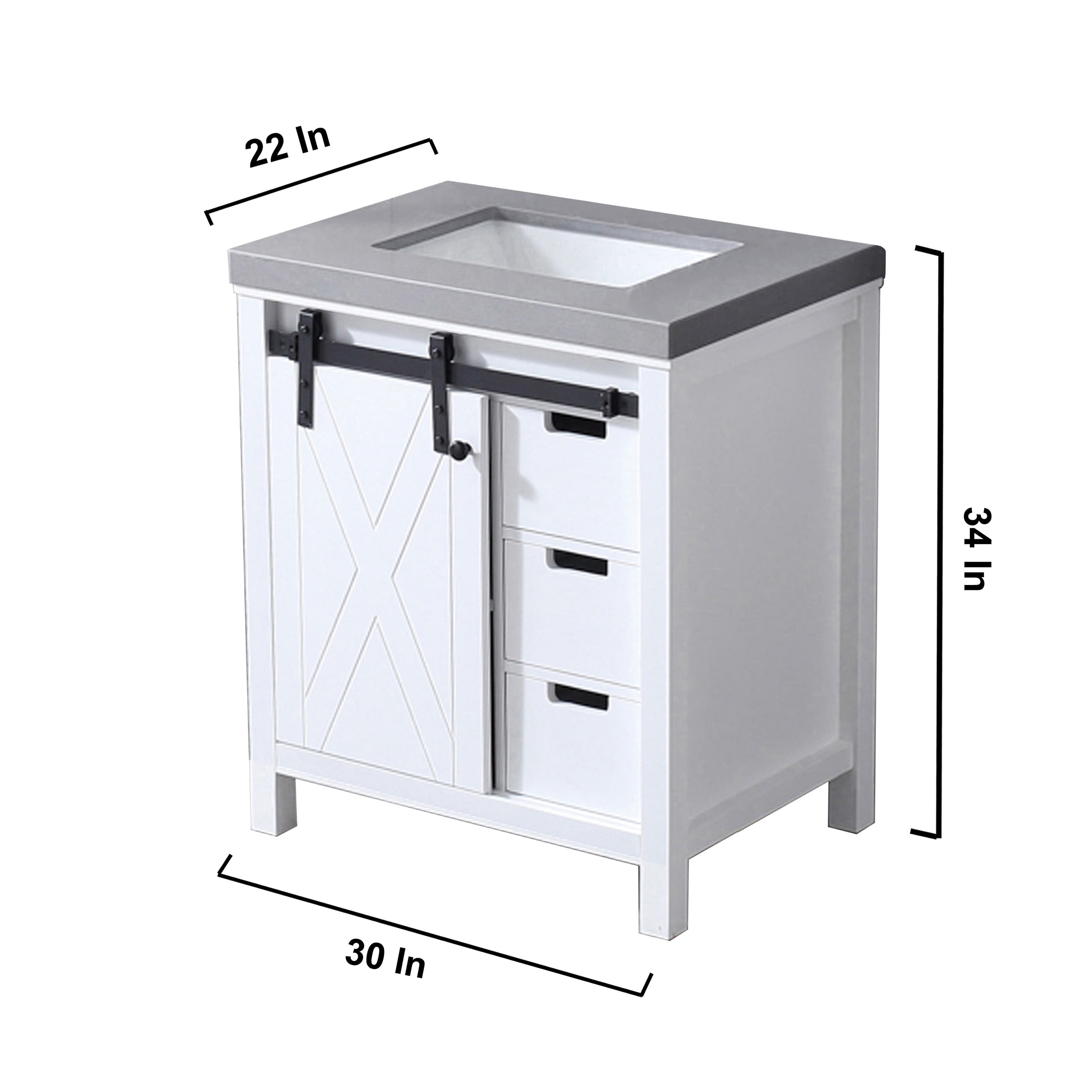 Lexora LM342230SAAS000 Bath-Vanity-Combo - View #13