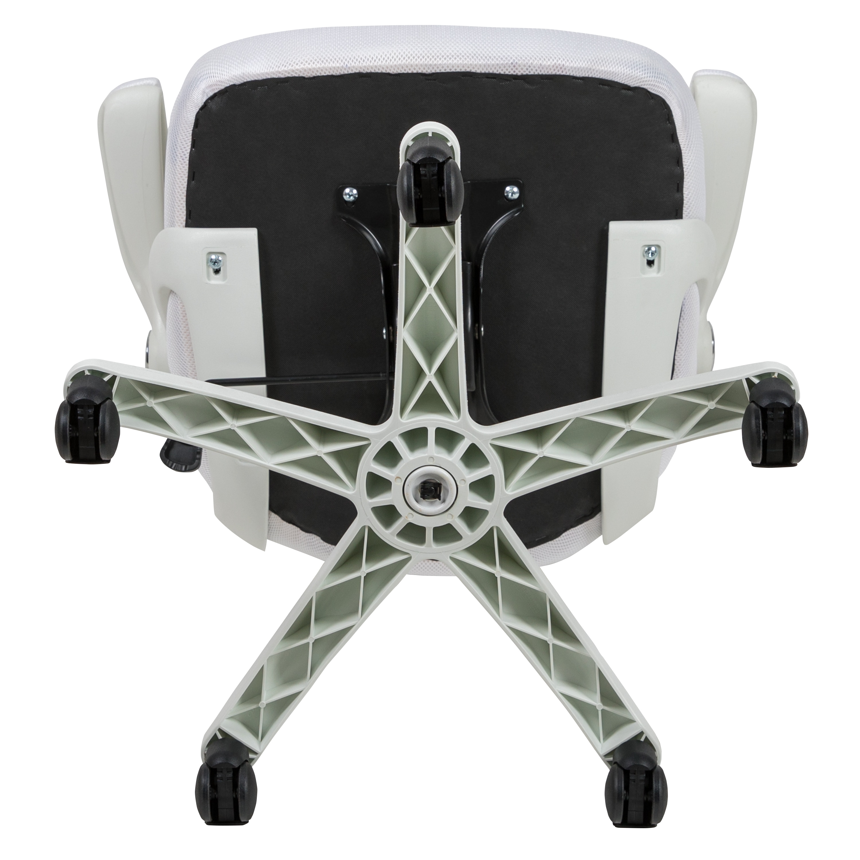 White High-Back Ergonomic Mesh Swivel Office Chair with Adjustable Arms