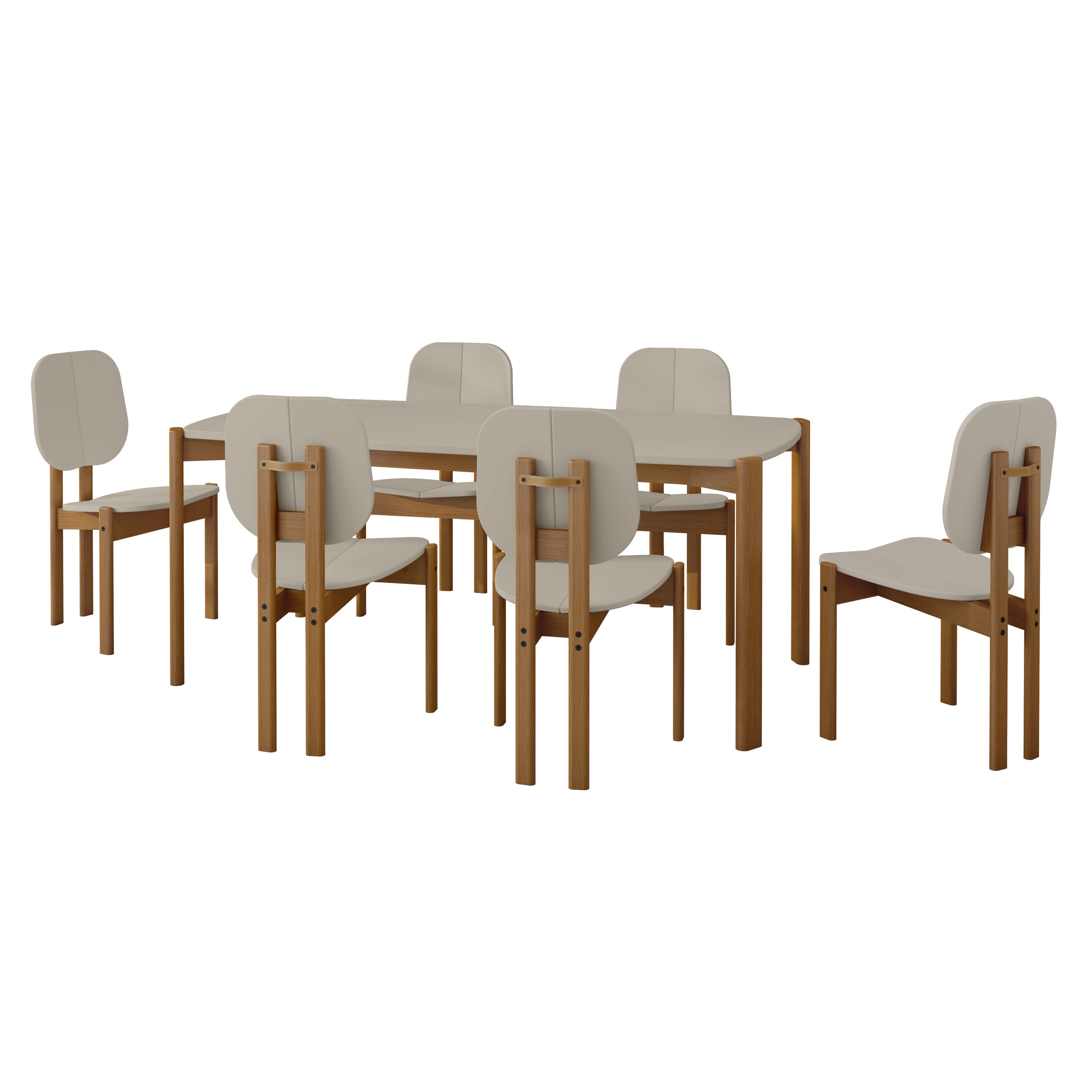 Manhattan Comfort 6-DT-79620-OW Dining-Sets - View #2