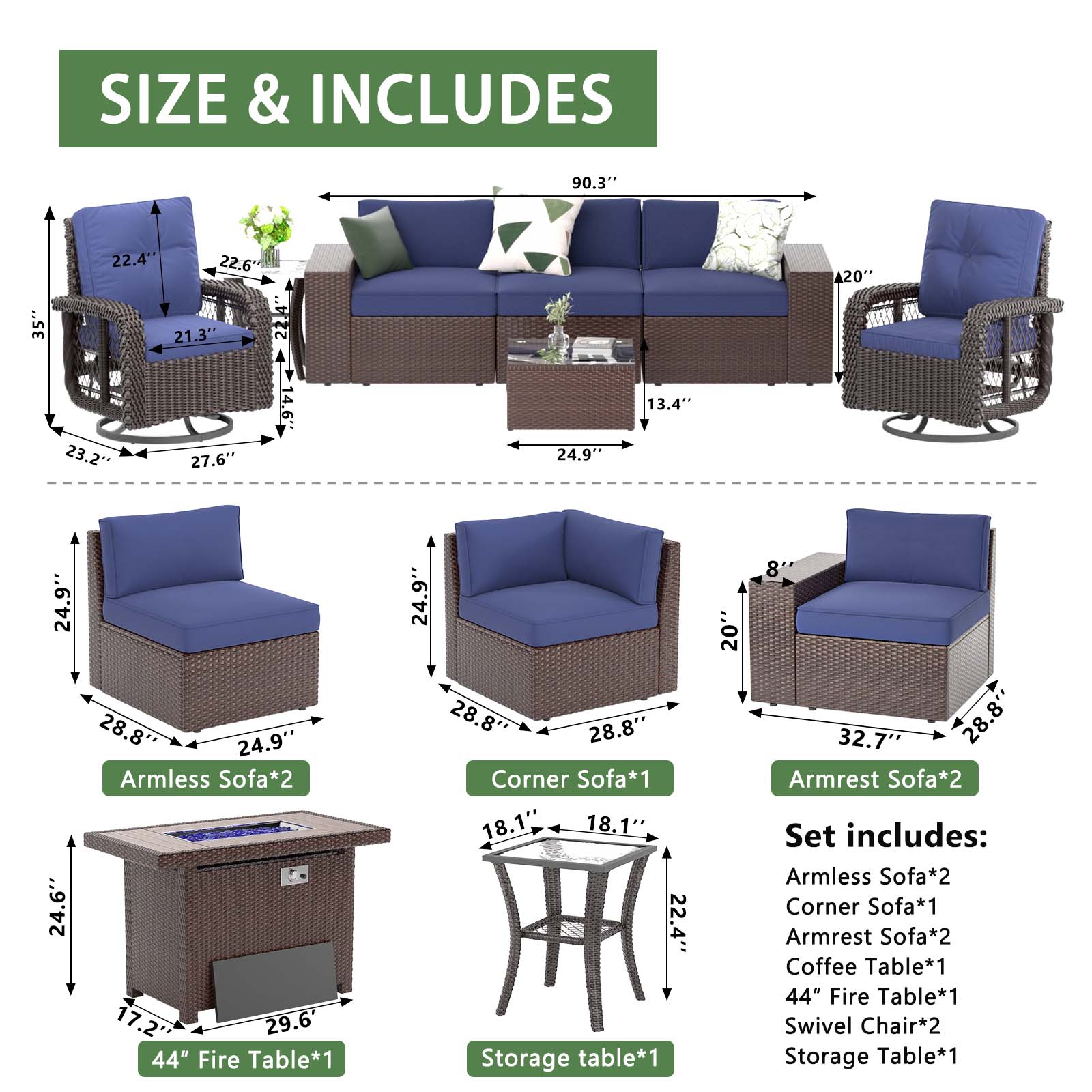 Bapipro BP3910U05 Patio-Conversation-Sets - View #6