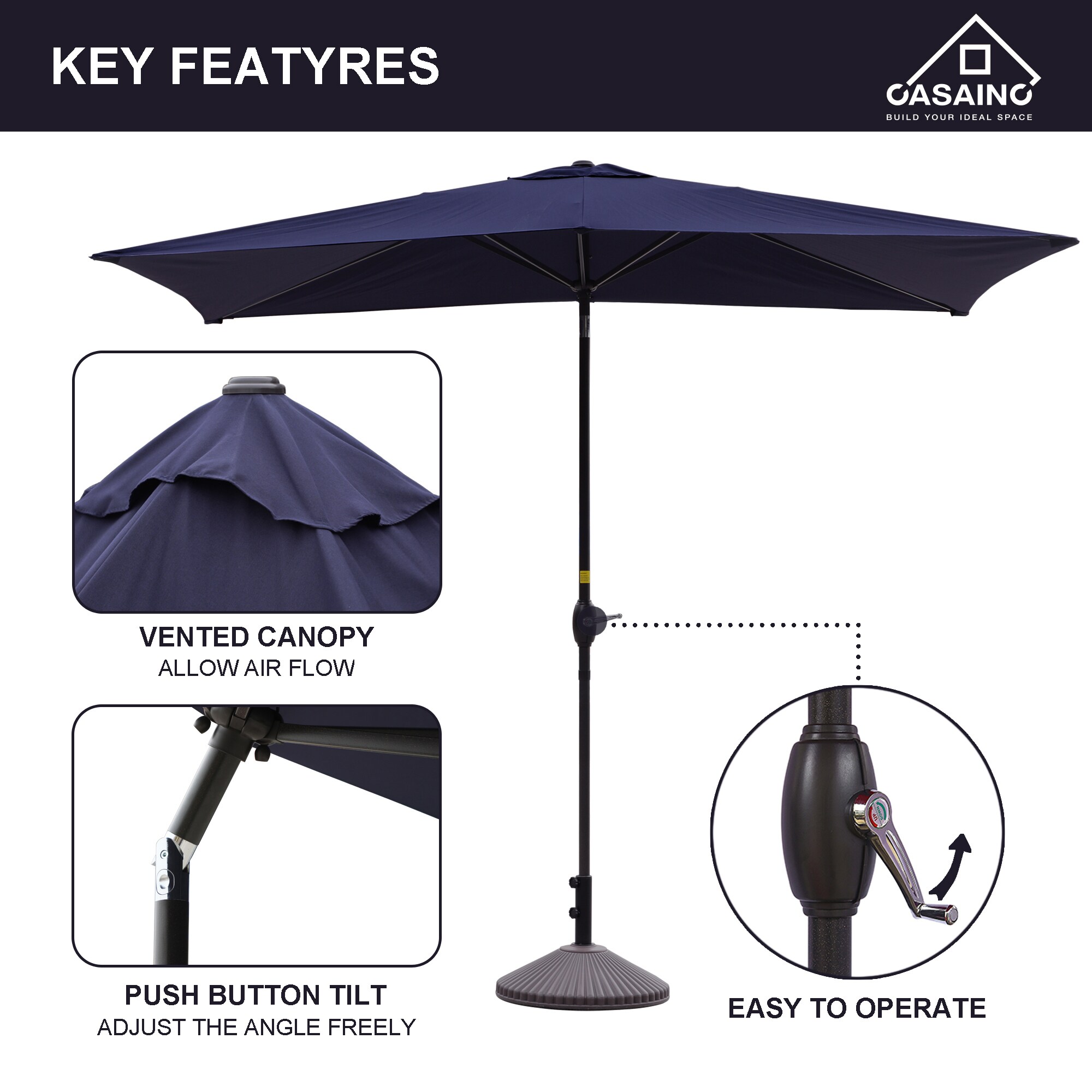 CASAINC WF-SM-R300LB Umbrellas-2 - View #4