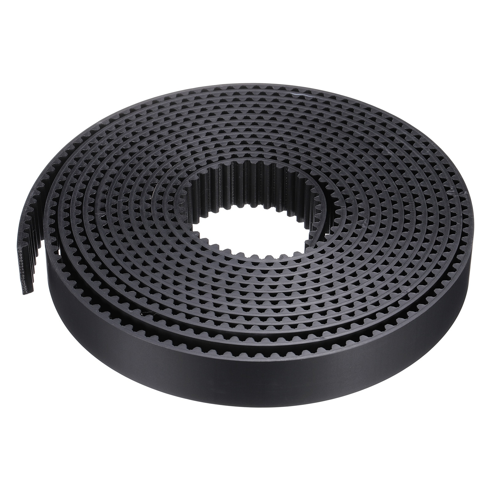 Unique Bargains S5M Open Ended Timing Belt 20mm Width x 4 Meter Length 5mm Pitch Length Steel Wires Inside Synchronous Belt Black #S26060801UX9299
