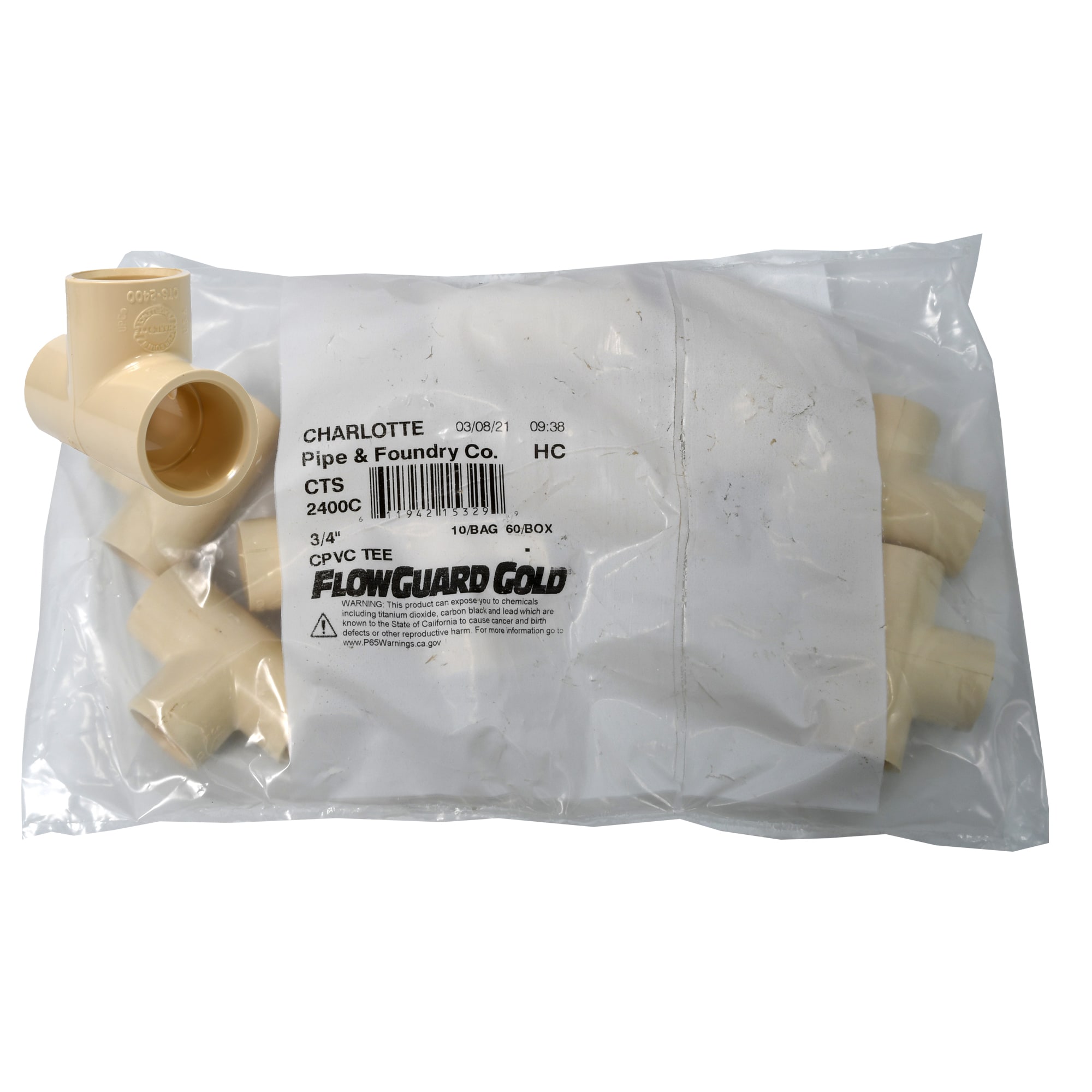 Charlotte Pipe CTS 02400C 0800 Cpvc-Fittings - View #2