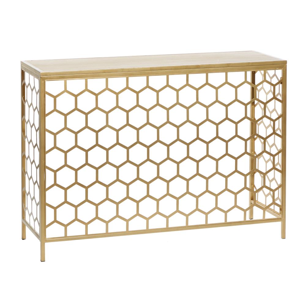 Grayson Lane 30 In X 42 In X 14in Contemporary Console Table Gold Metal In The Console Tables Department At Lowes Com