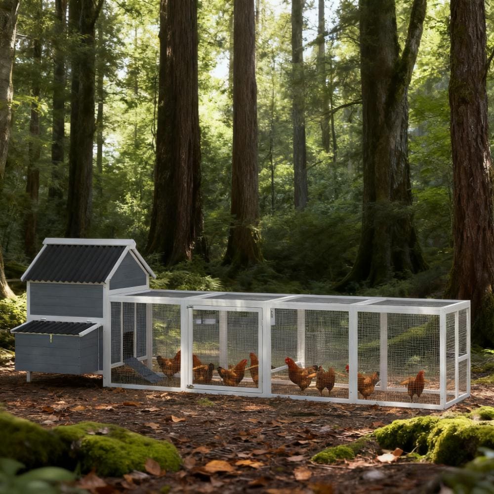 LOVMOR Extra Large Wooden Chicken Coop for 10 15 Chickens