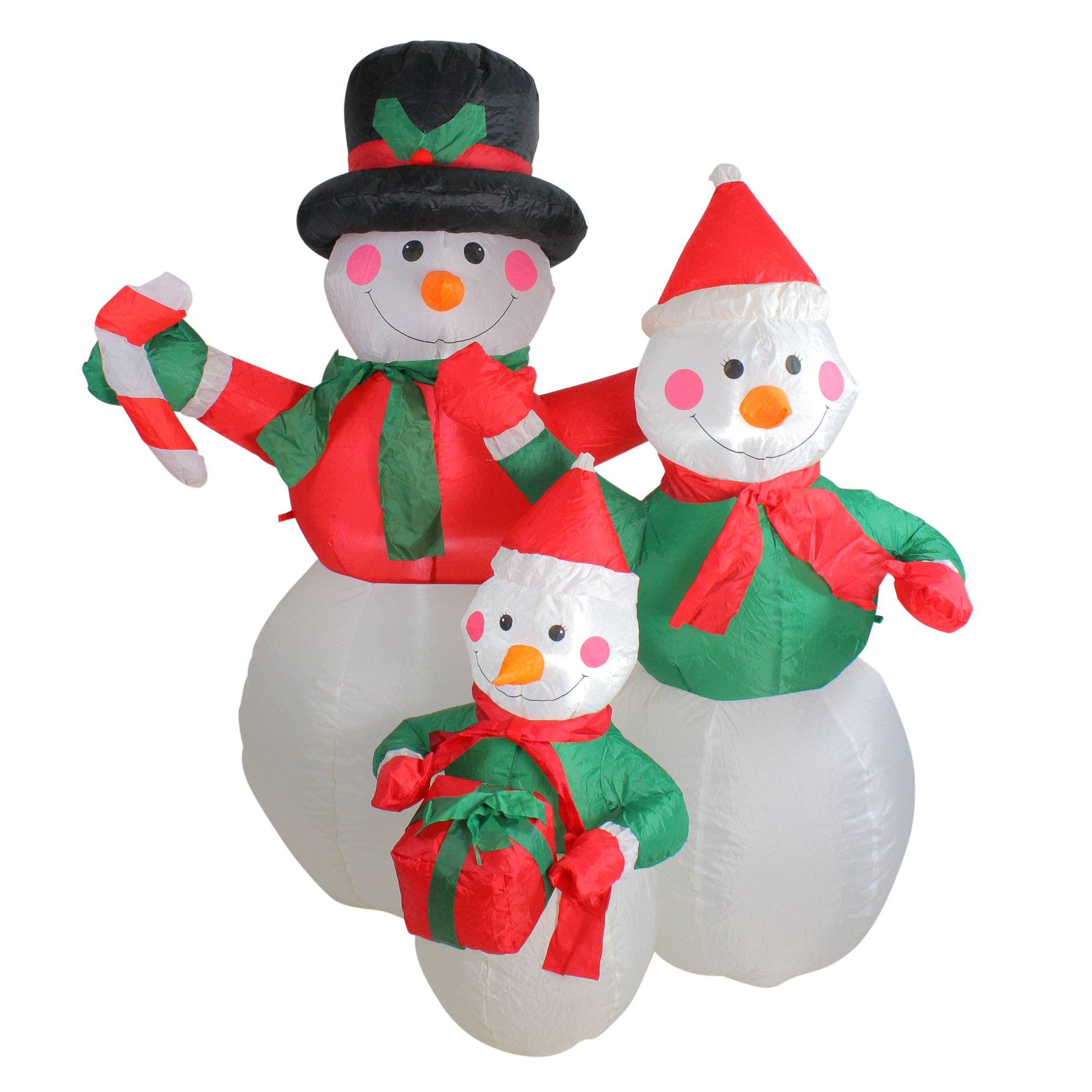 Northlight 32912558 48-in Freestanding Snowman Yard decoration with White Incandescent Lights