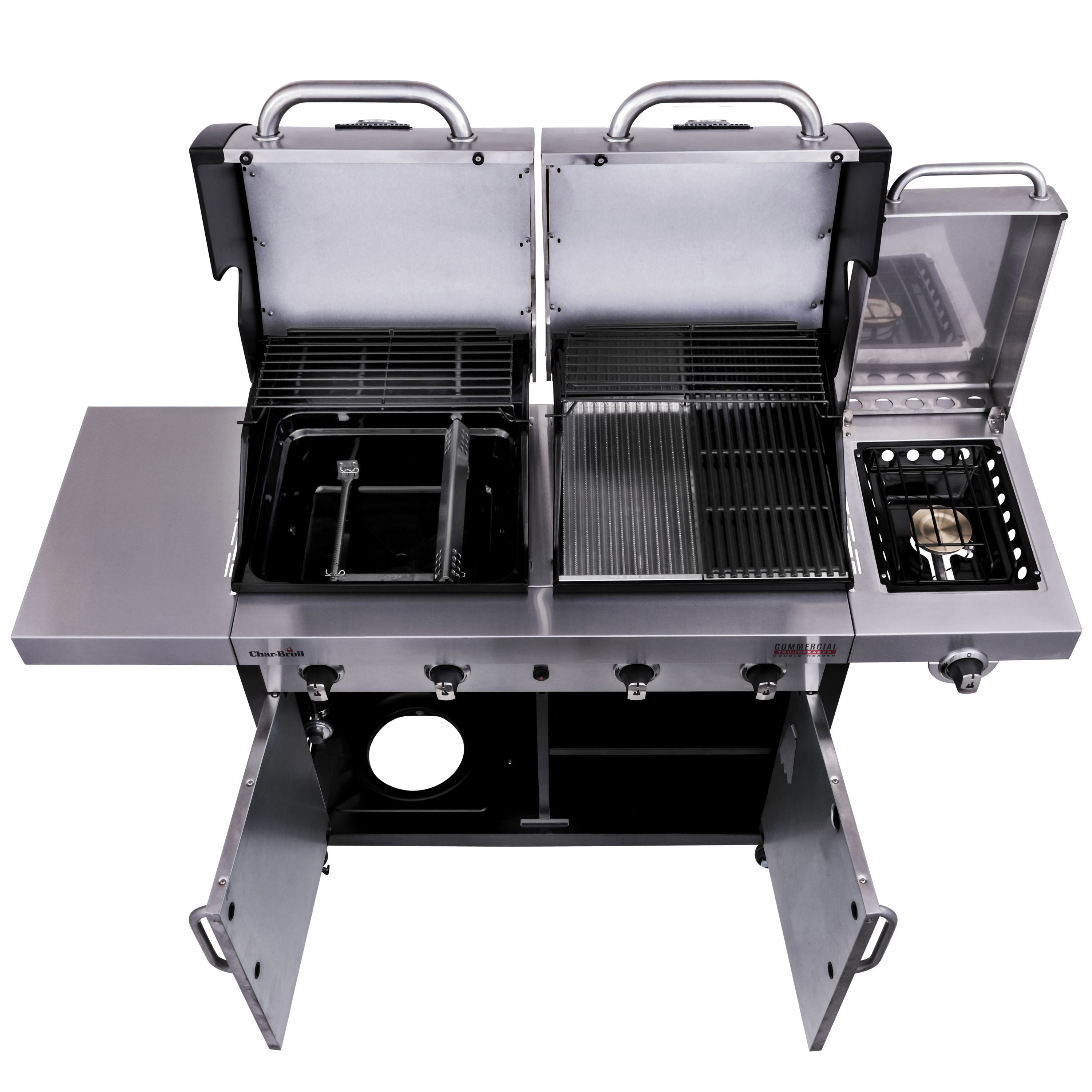 Char Broil Commercial Series Stainless Black 4 Burner Liquid