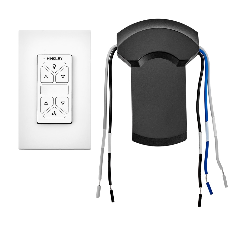 Hinkley 980018FWH-0406 Croft WiFi Compatibility Control 3 -Speed 3 -Setting White Plastic Indoor Wi-Fi Compatibility Handheld/Wall-mount Wall-mount Ceiling Fan Remote