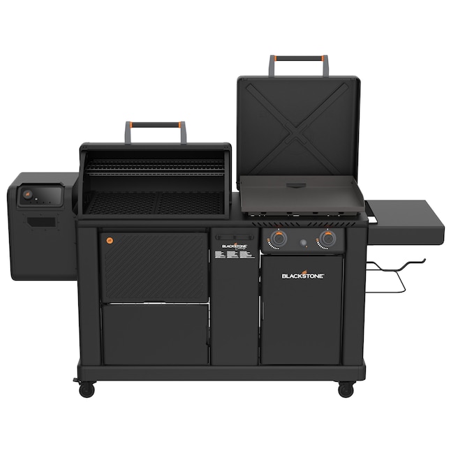 Blackstone Pellet Grill and Omnivore Griddle Combo 2-Burner Liquid Propane Flat  Top Grill in the Flat Top Grills department at