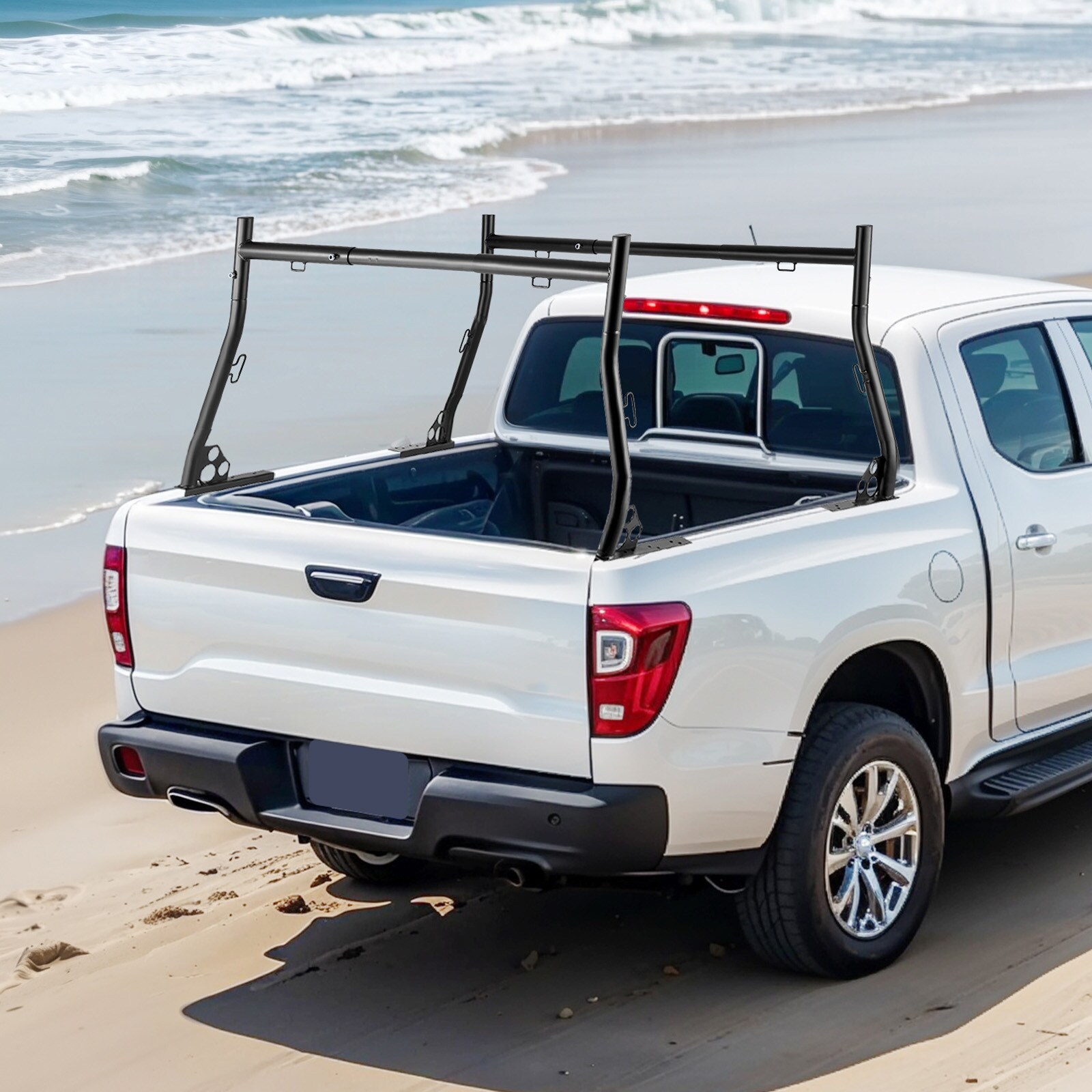 SVOPES Adjustable Truck Ladder Rack 14.2-in Steel Trunk Ladder rack ...