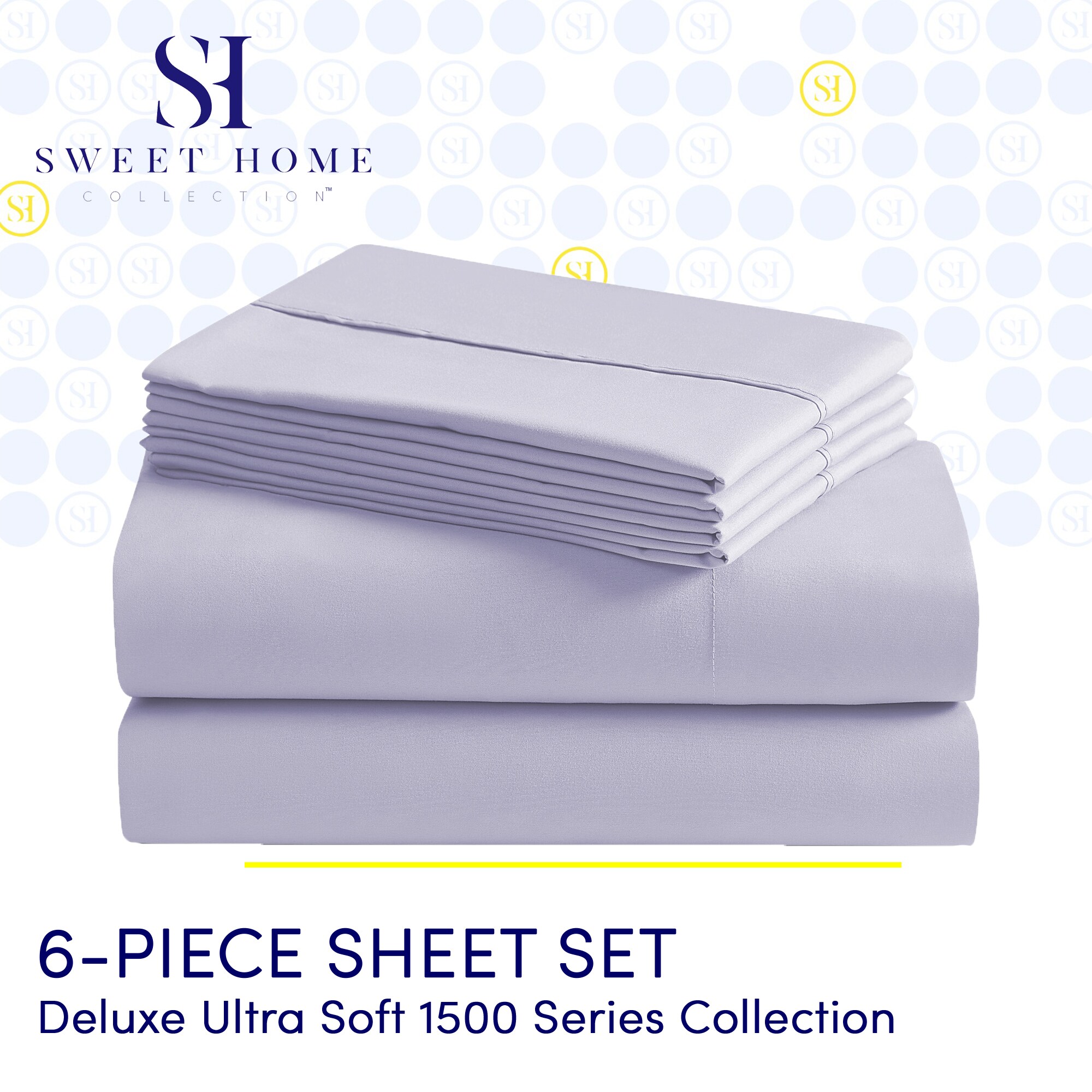 Sweet Home Collection LOW-6P-SH-QN-LIL Sheet-Sets - View #2