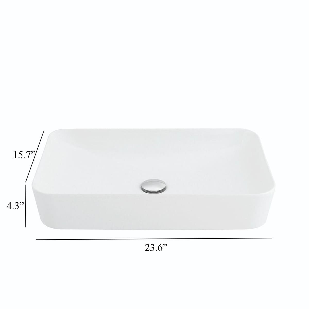 WS Bath Collections ULTRA UL 060 WM Bath-Sink - View #7