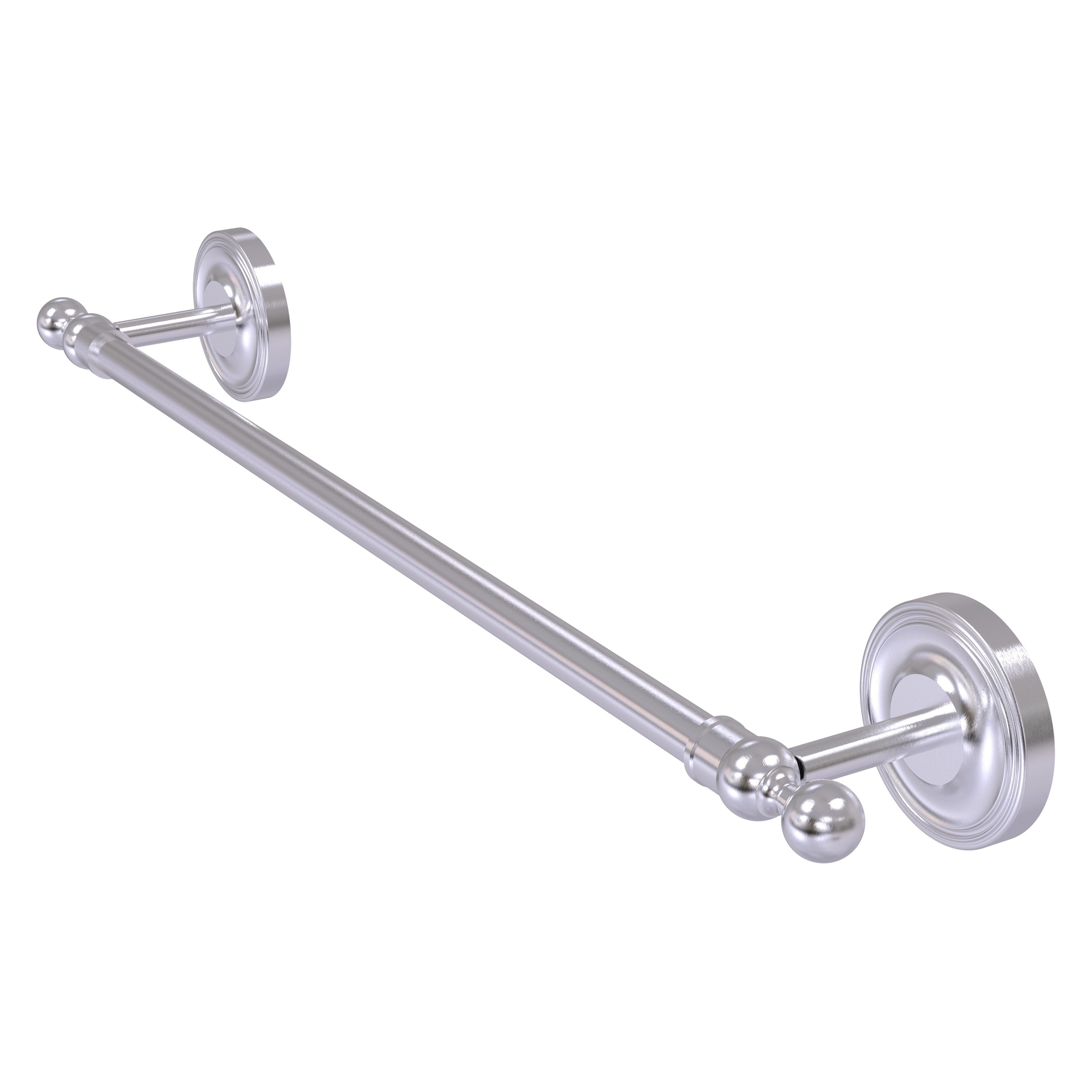 Allied Brass R-41/36-SCH Regal 36-in Satin Chrome Wall mount Single Towel Bar