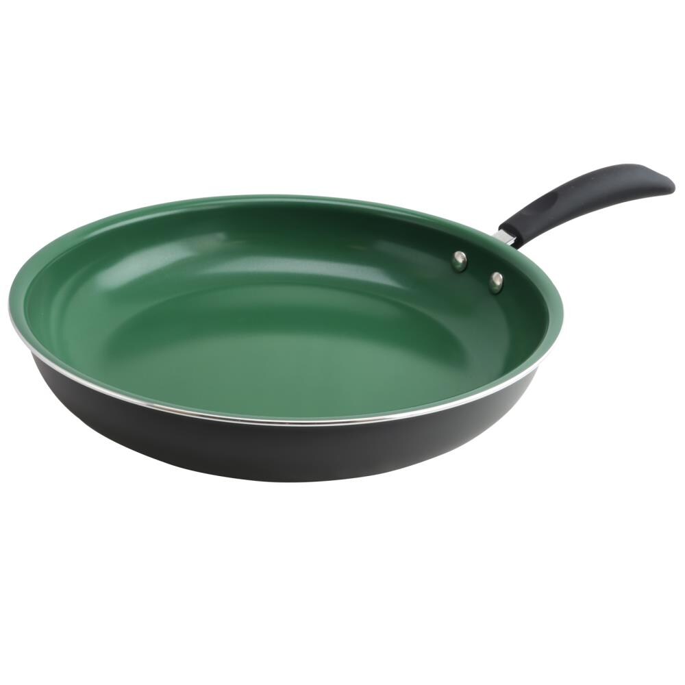 Cook N Home Saute Fry Pan, 12-inch, Green
