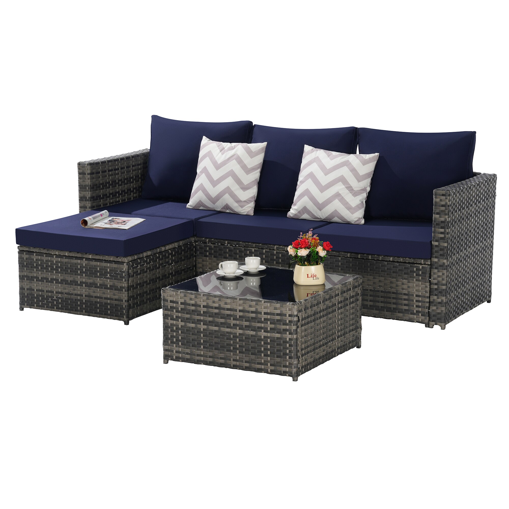 SINOFURN SYB670035NV Patio-Sofas-Daybeds - View #4