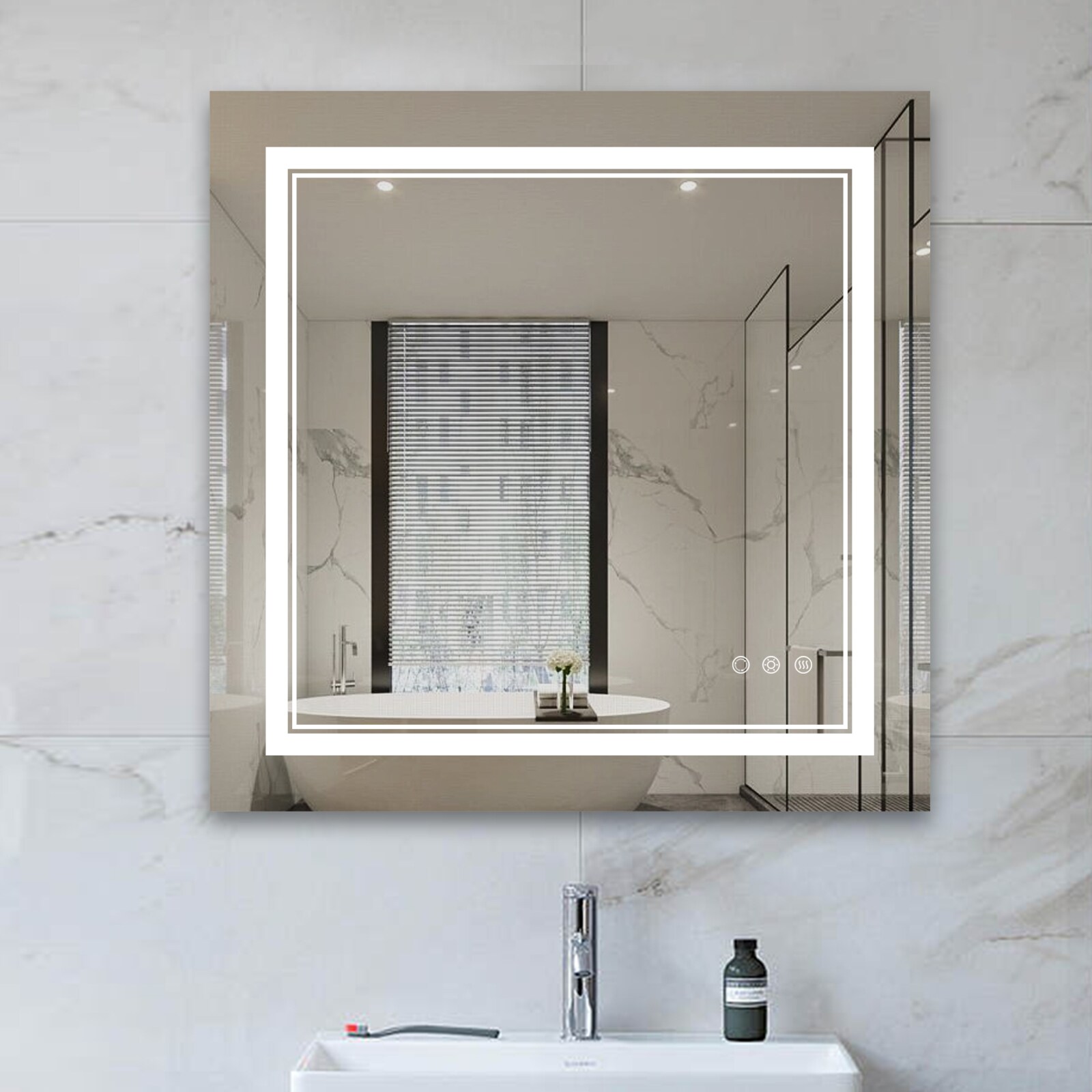 Maxax MXML01-77 Framed-Bath-Mirrors - View #2