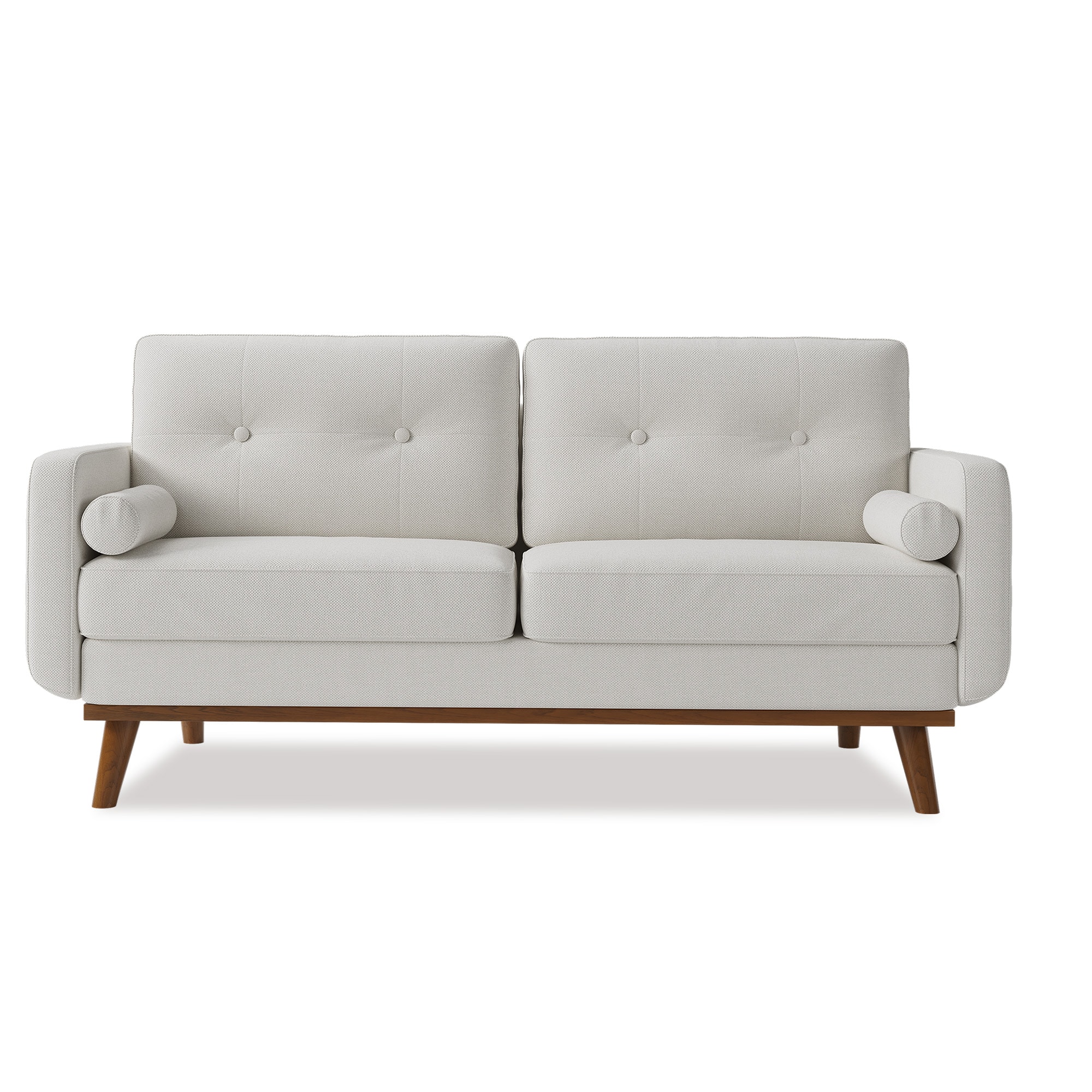 GarveeLife 65 in Modern Loveseat Sofa with Plush Teddy Boucle Fabric Deep Seating Living Room Sofa for Small Spaces and Apartments Comfortable Love Seat