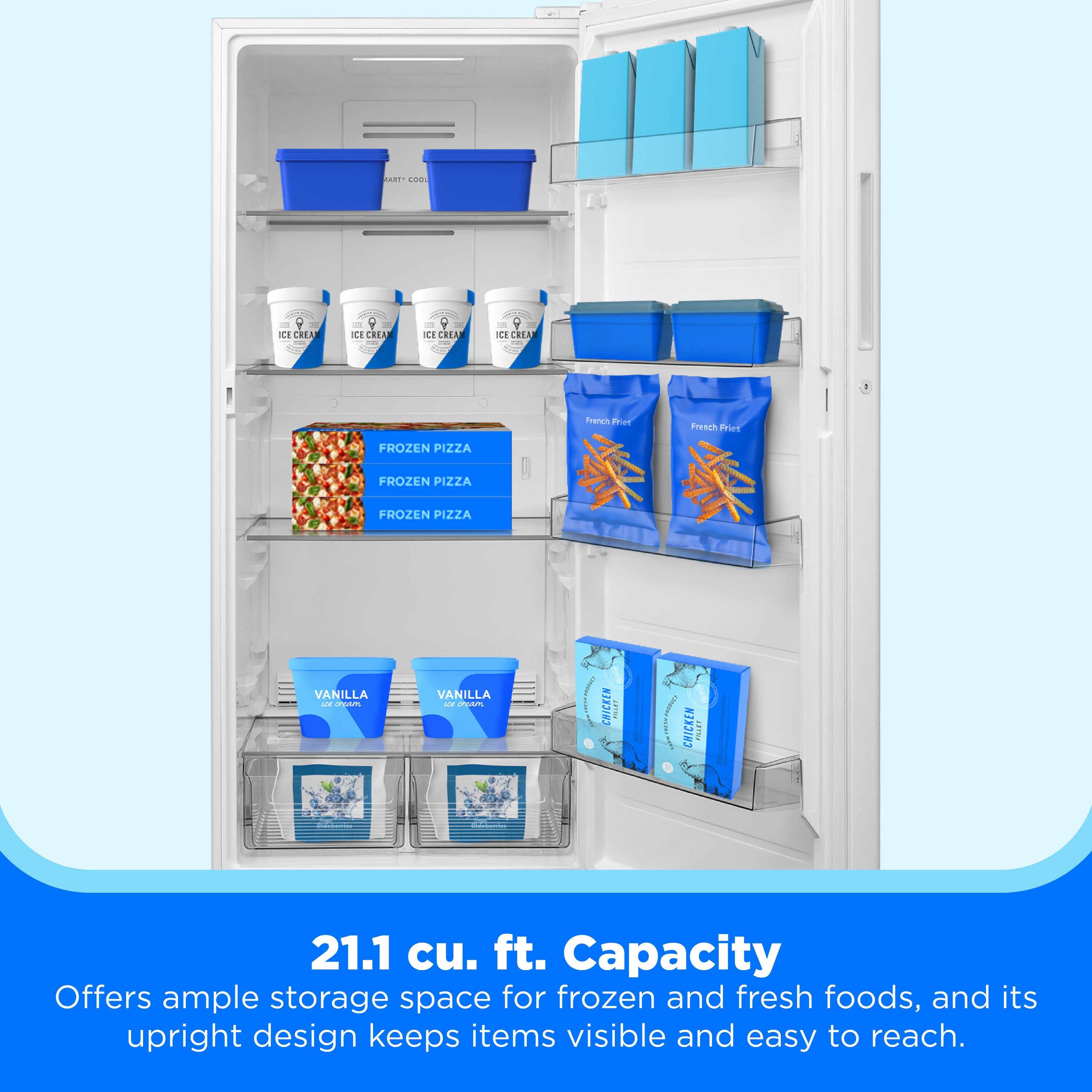 Midea Digital Control Convertible 21.1-cu ft Garage Ready Frost