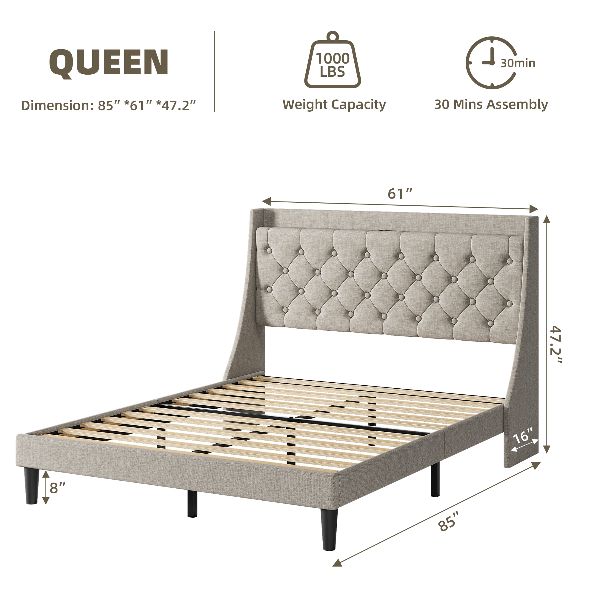 Qeetex LHF-BED-PHO-0ZF2BDTA beds - View #2