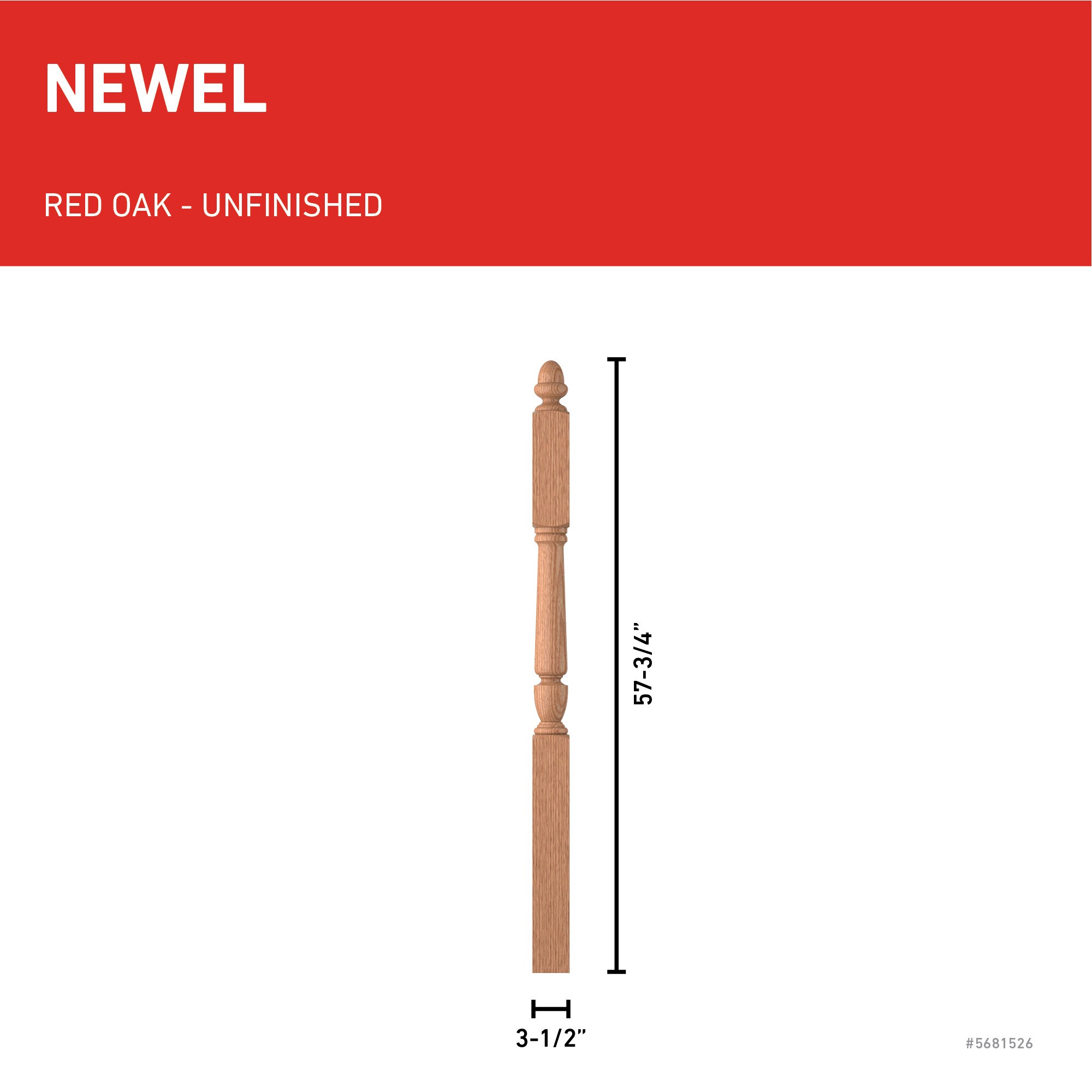 L.J. Smith Stair Systems LJP-3045-O Interior-Stairpart-Newel-Posts - View #3