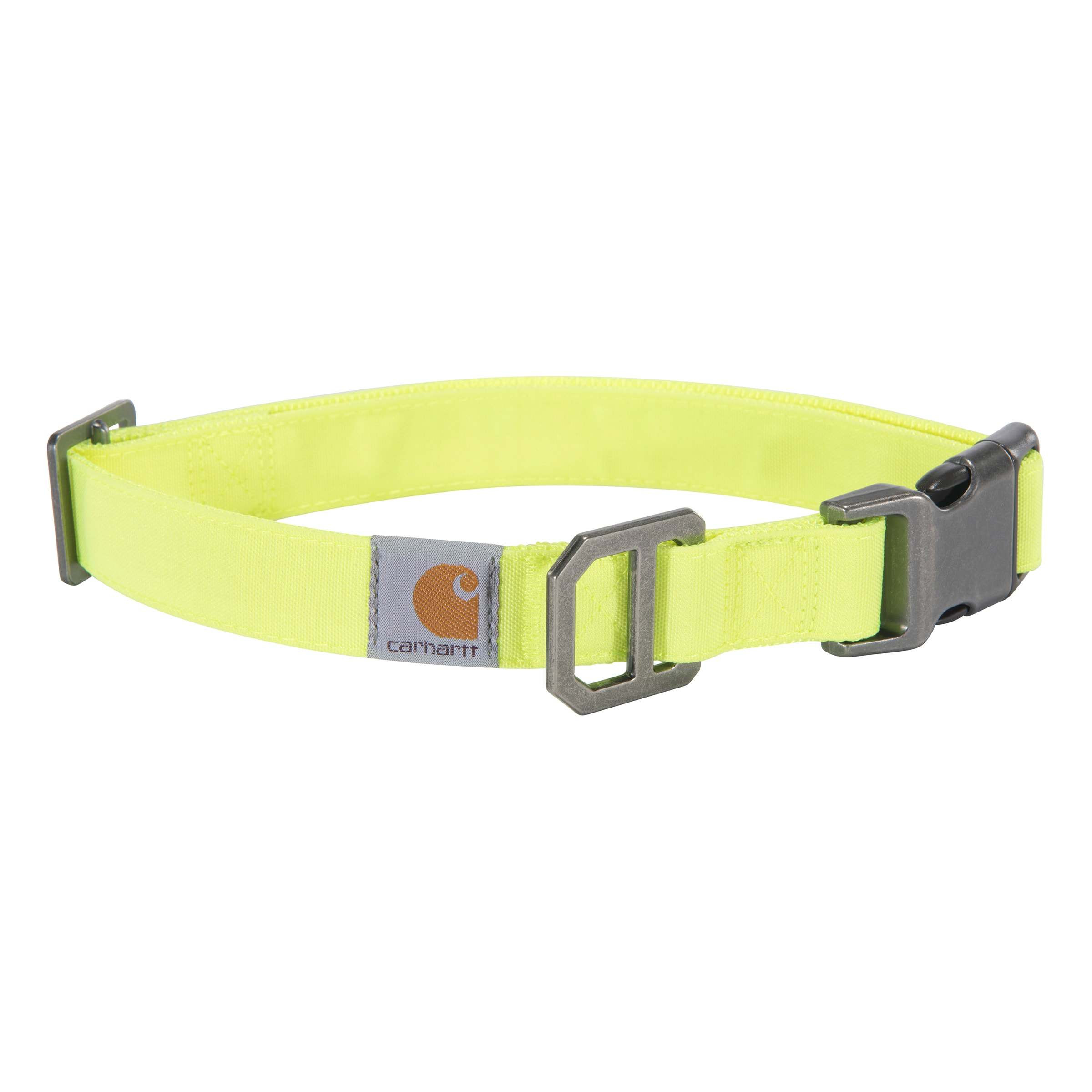 Carhartt P000034432303 Nylon Duck Dog Collar Reflective Brite Lime Dog collar , Medium