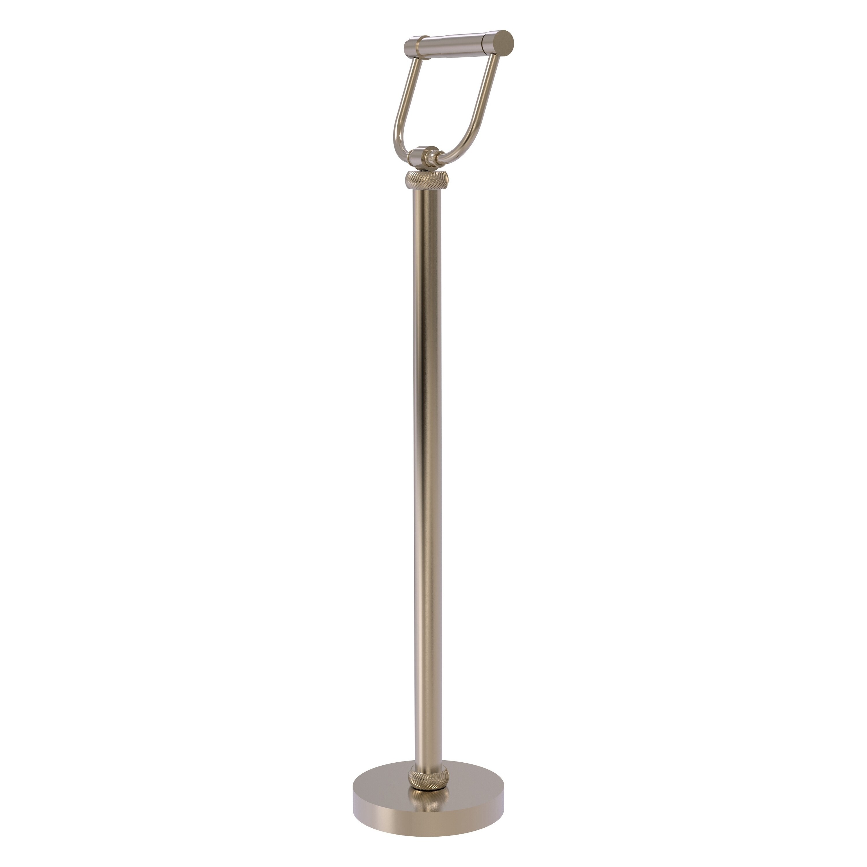 Allied Brass TS-28-PB Free Standing European Style Toilet Tissue Holder Polished Brass
