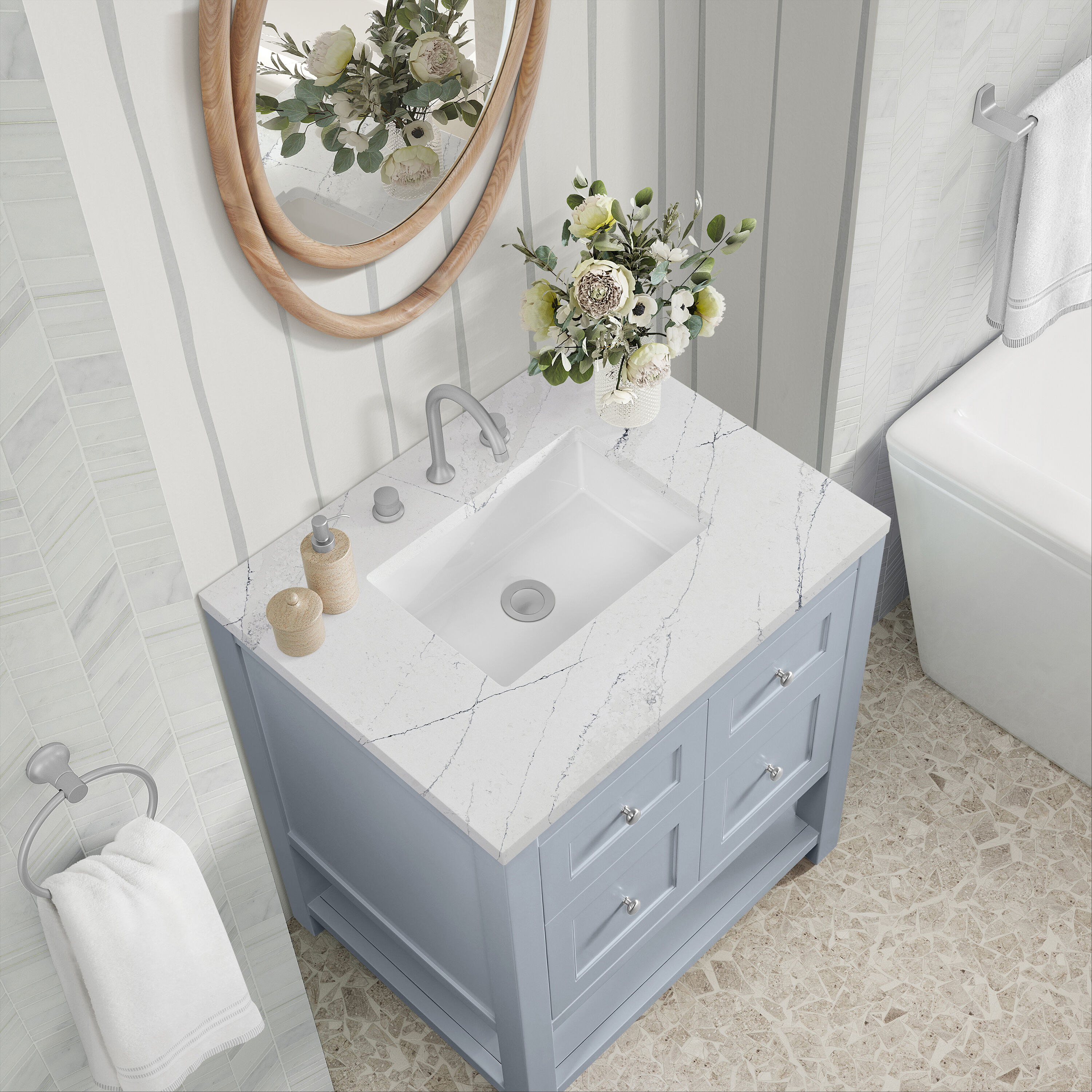 James Martin Vanities 330-V30-SRB-3ENC Bath-Vanity-Combo - View #7
