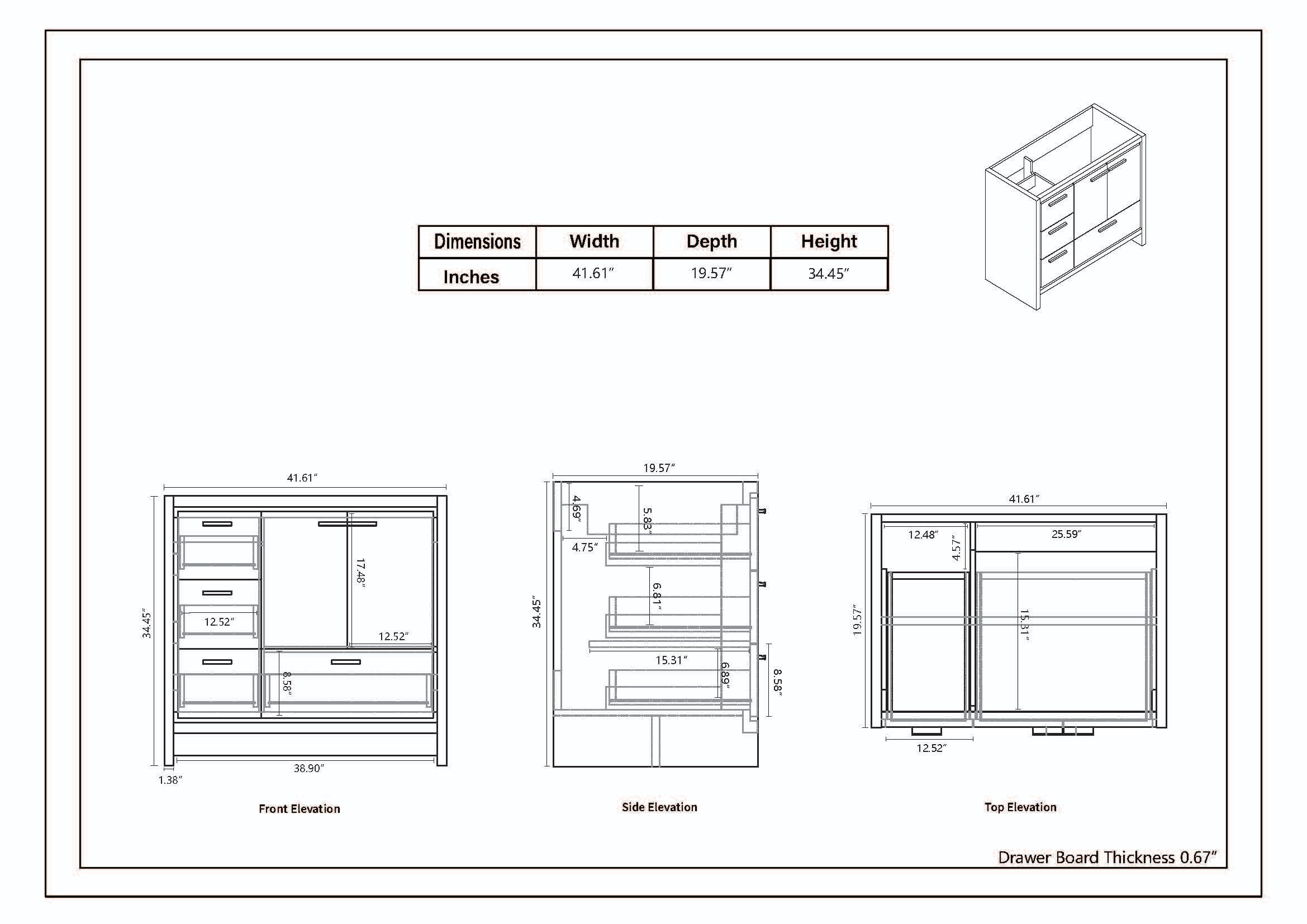 Moreno Bath MD642LRW Bath-Vanity-Combo - View #9