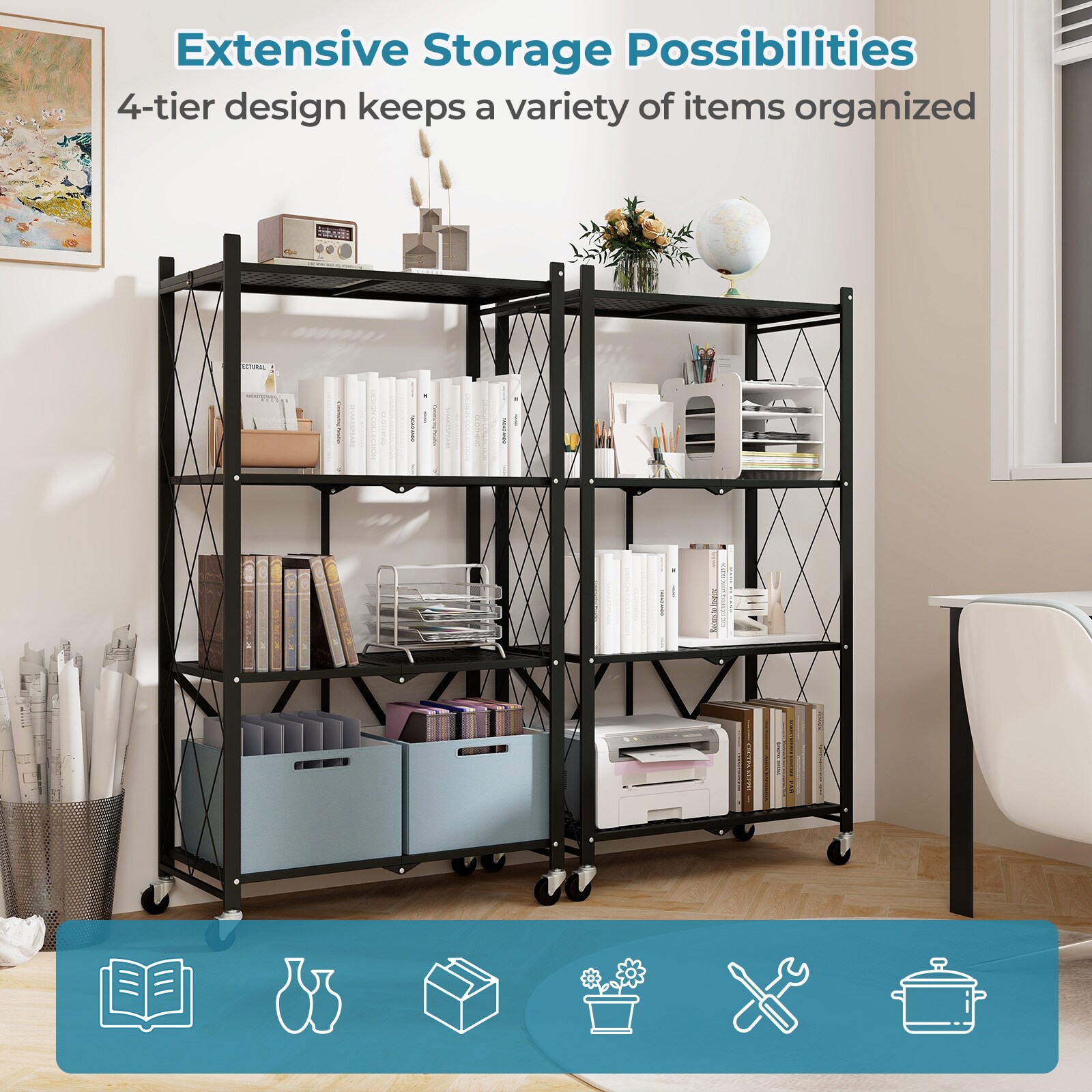 Slickblue D-CO-KD58201ZJ Free-Standing-Shelving - View #3