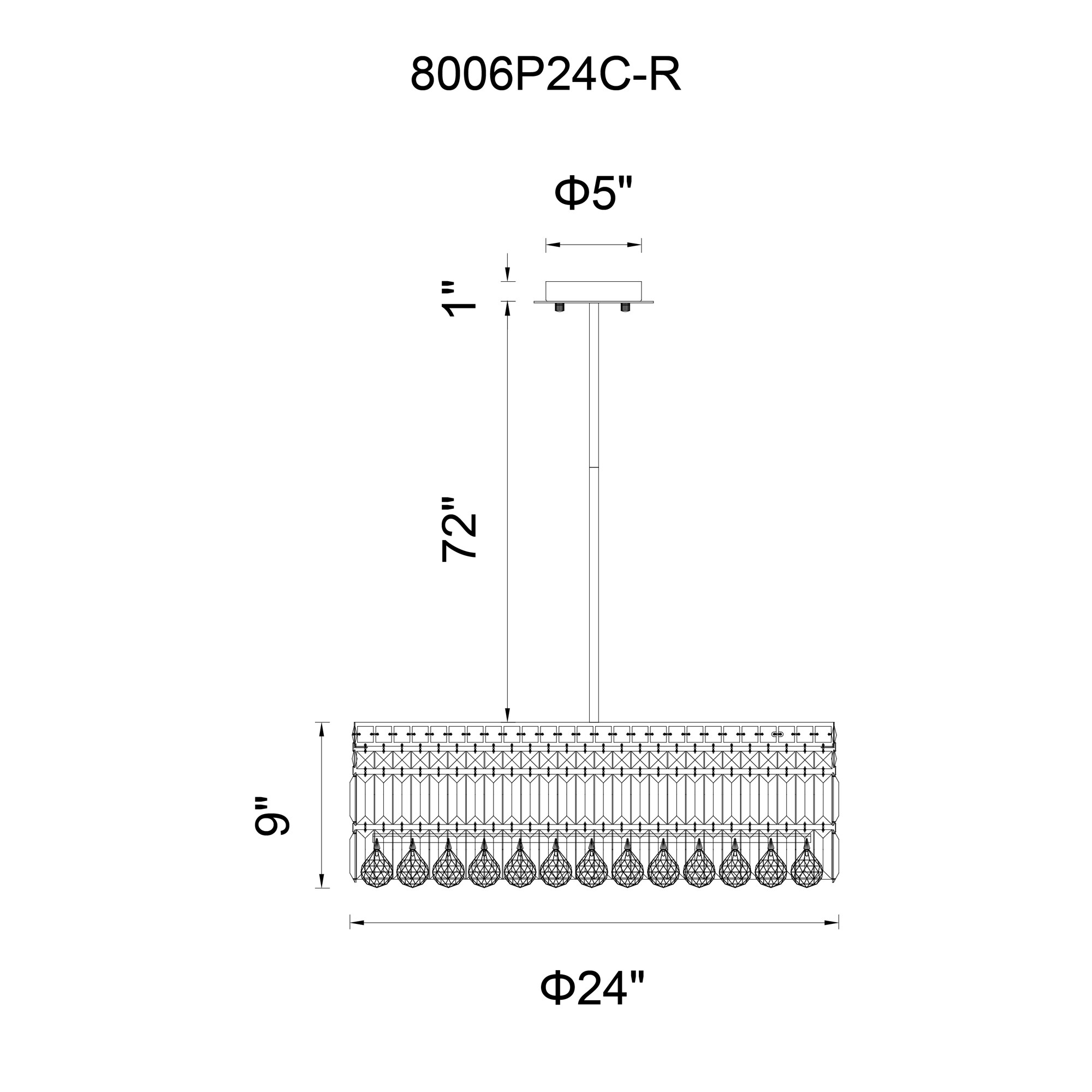 CWI Lighting 8006P24C-R b090015 - View #8