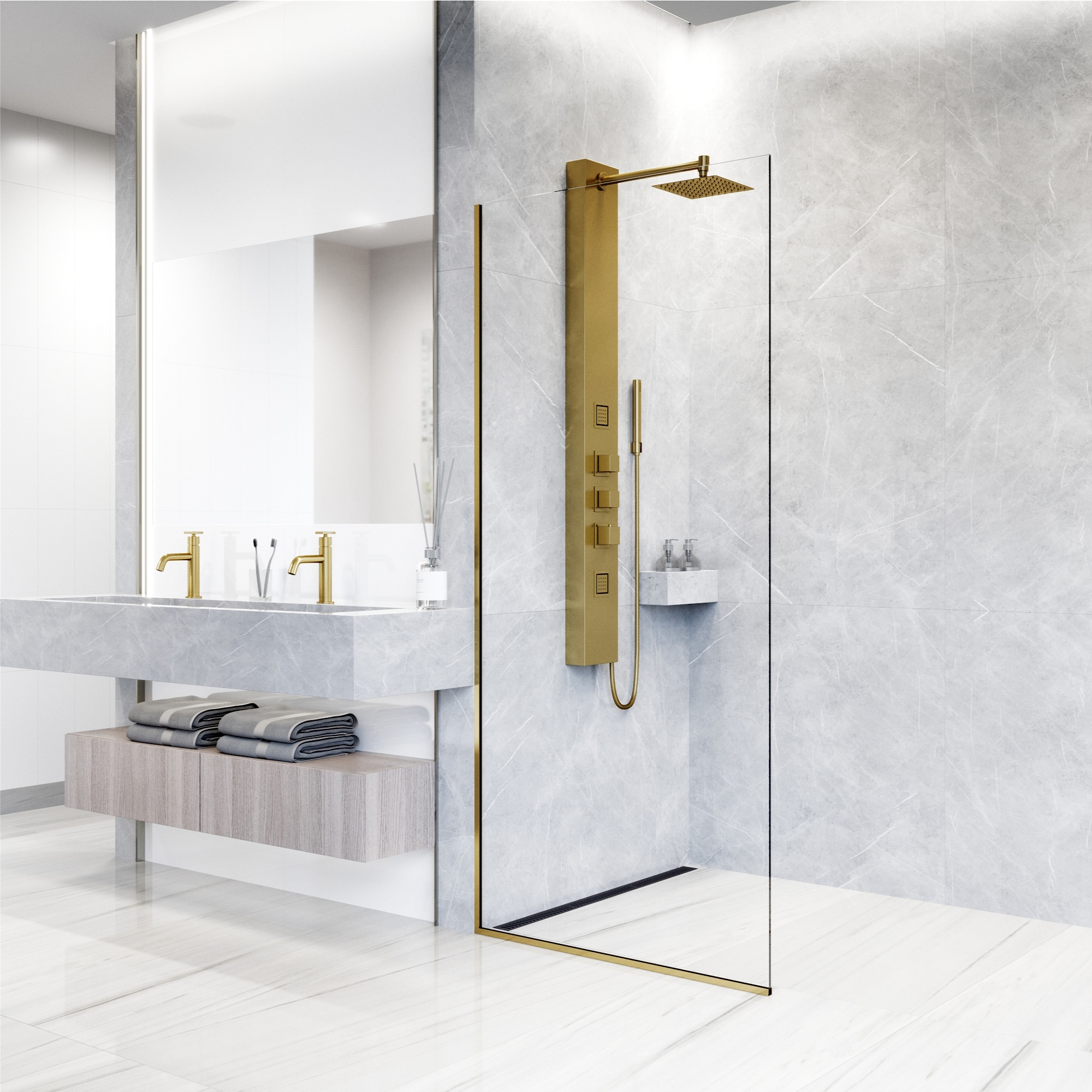 VIGO VG08012MG Showerhead-Bar-Panels - View #9