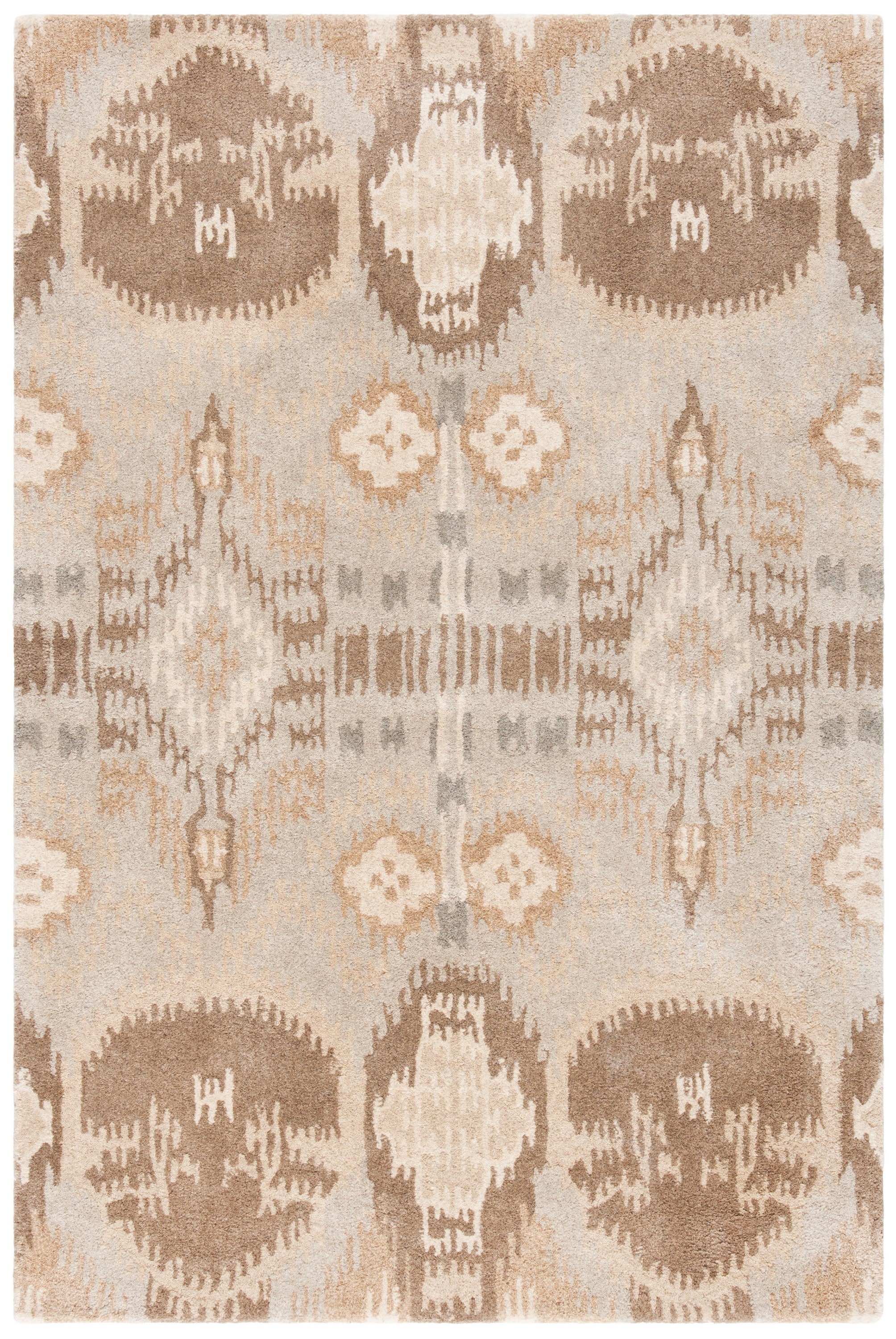 Ivory Wool Hand-Tufted 4' x 6' Area Rug