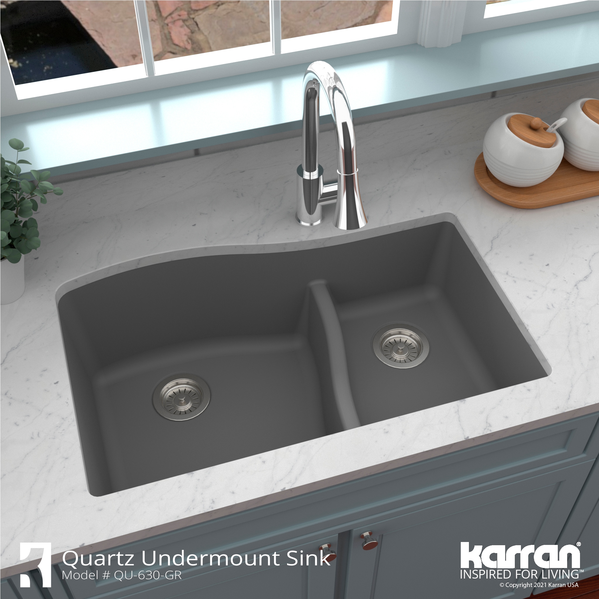 Karran QU-630-GR Kitchen-Sinks - View #6
