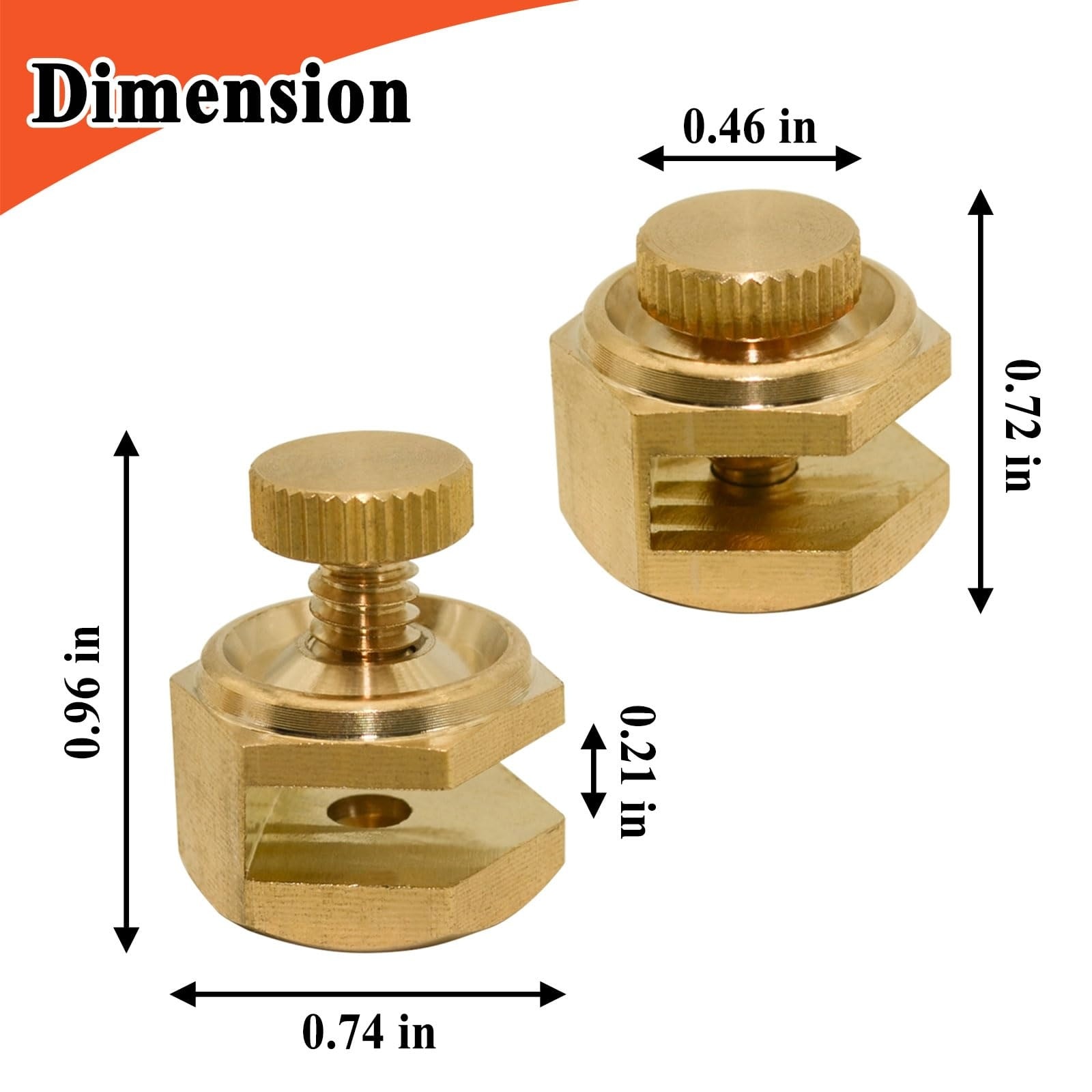 Etokfoks  3 piece brass stair gauge set part number 405 attaches to framing square measurement tool for precise stair stringers
