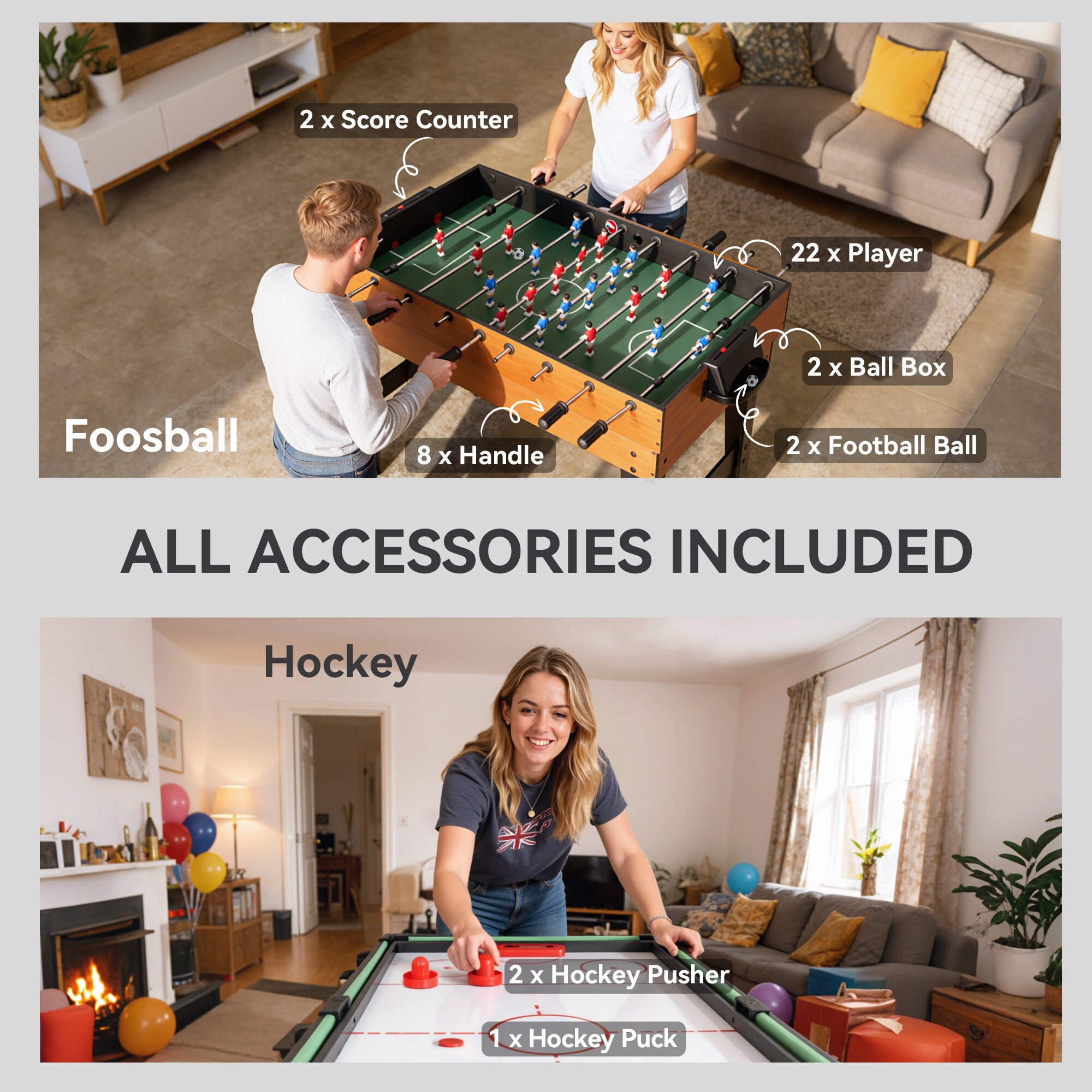 Soozier A70-108V80MX Multi-Game-Tables - View #7