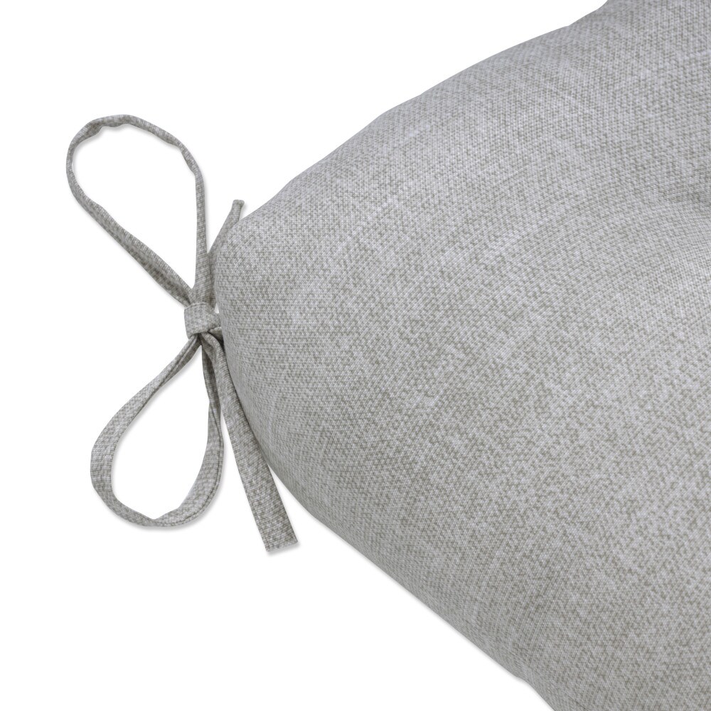 Pillow Perfect 18-in x 60-in Grey Patio Bench Cushion in the Patio