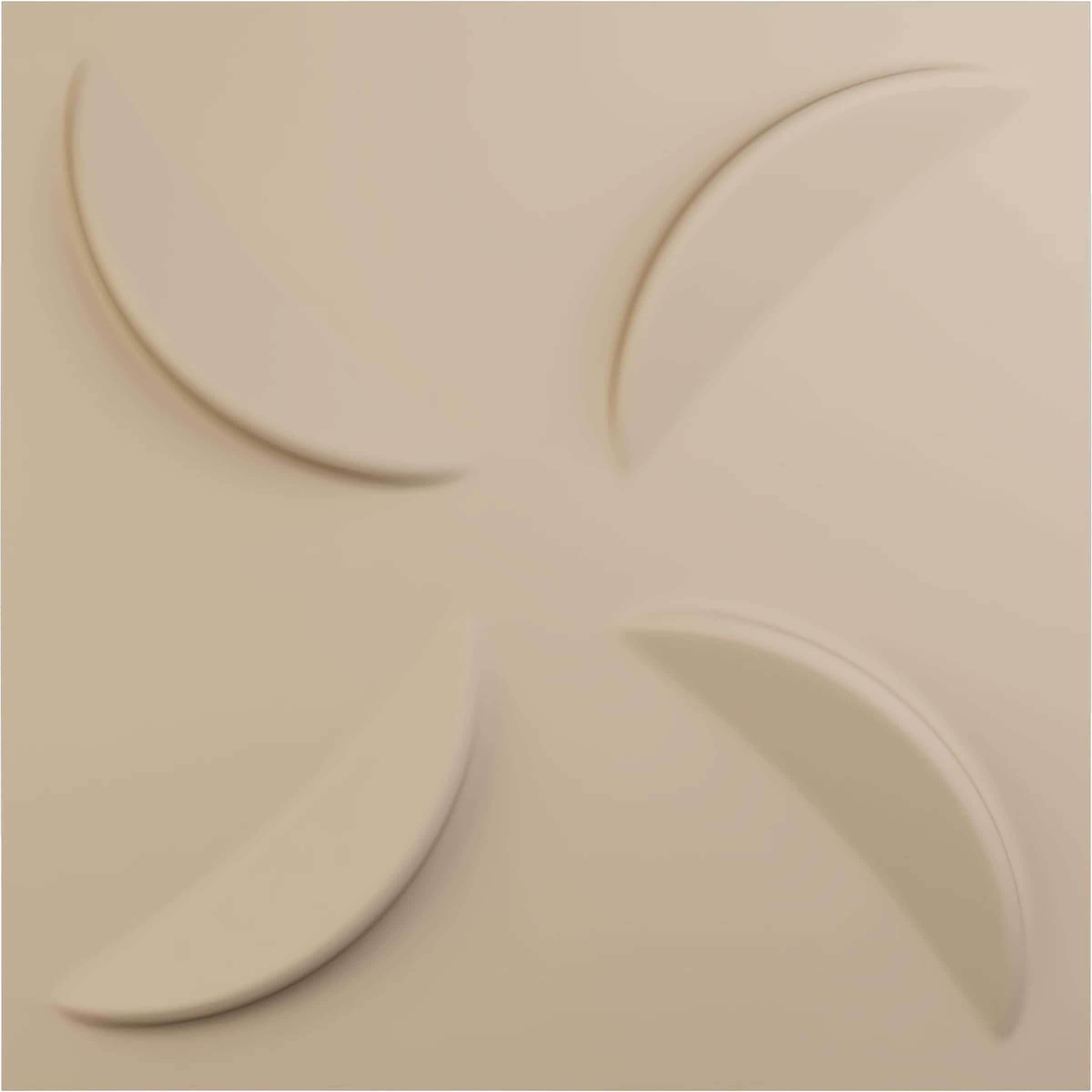 Ekena Millwork WP20X20PIGBE-CASE-12 19-5/8-in x 19-5/8-in Embossed Paintable/Stainable Brown/Tan PVC Wall Panel ( 12 -Pack, Covers 32.04-sq ft )