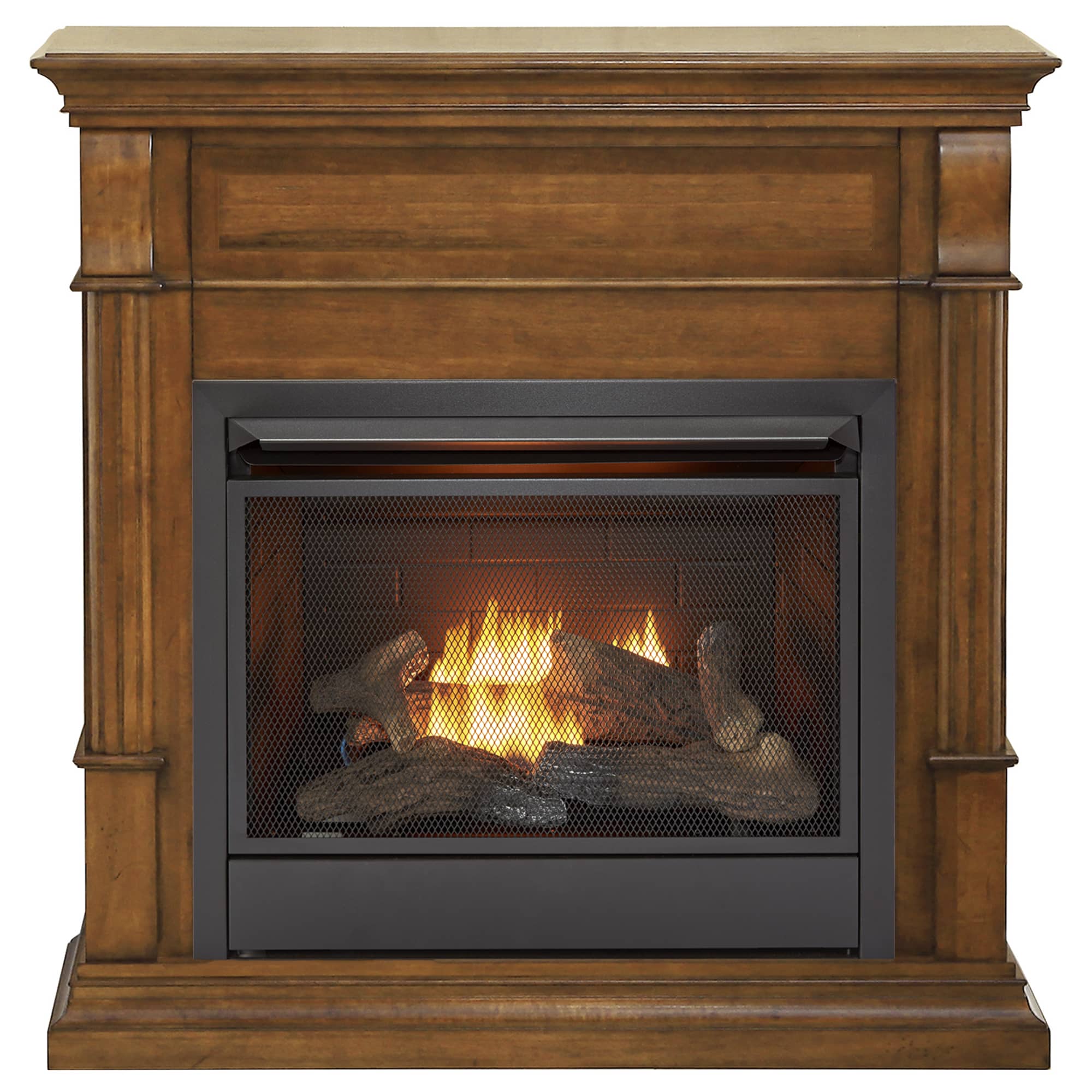 Duluth Forge DFS-300T-3AS 41.75-Inches Apple Spice Ventless Liquid Propane and Natural Gas Fireplace